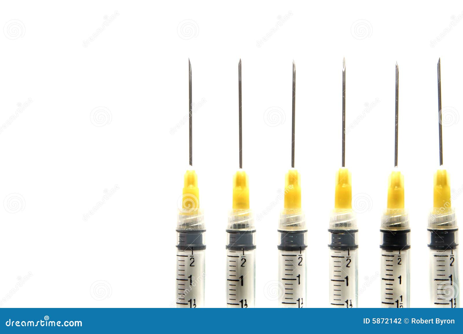 Set of medical syringes stock photo. Image of group, macro 5872142