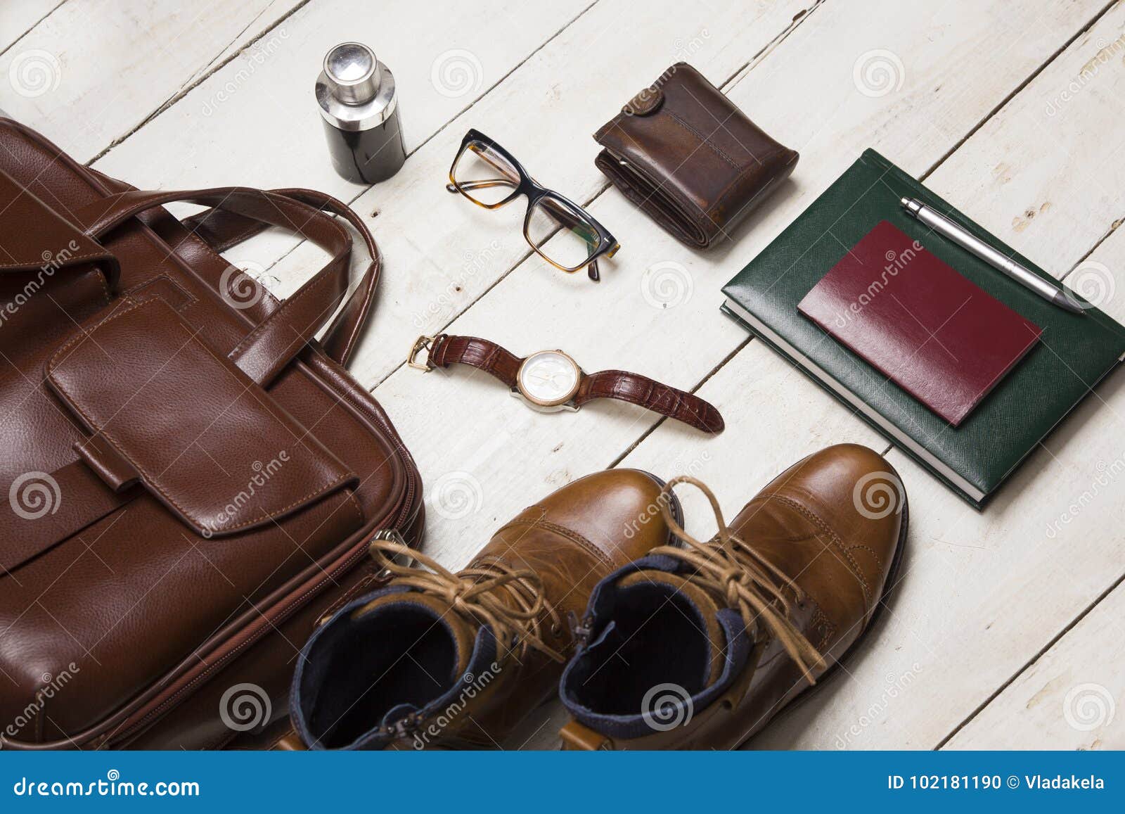 set of men`s clothing and accessories. hipster concept