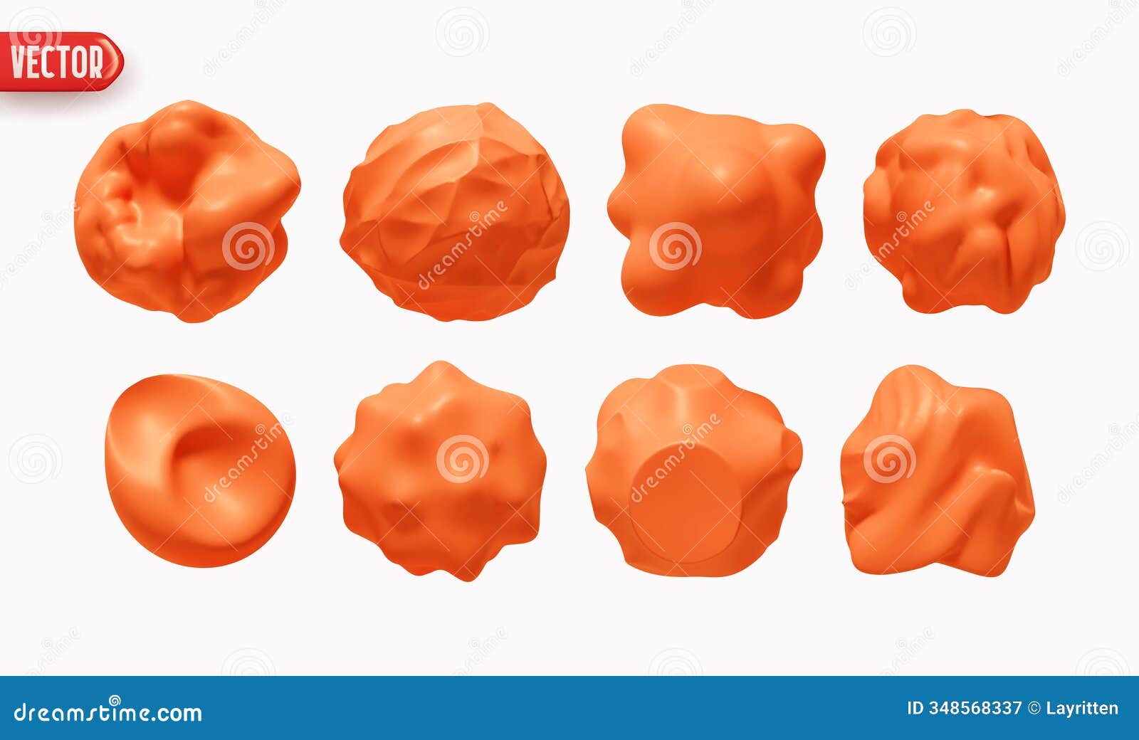 set of metaball s of objects realistic 3d . collection meteorites asteroids comet round ball spherical