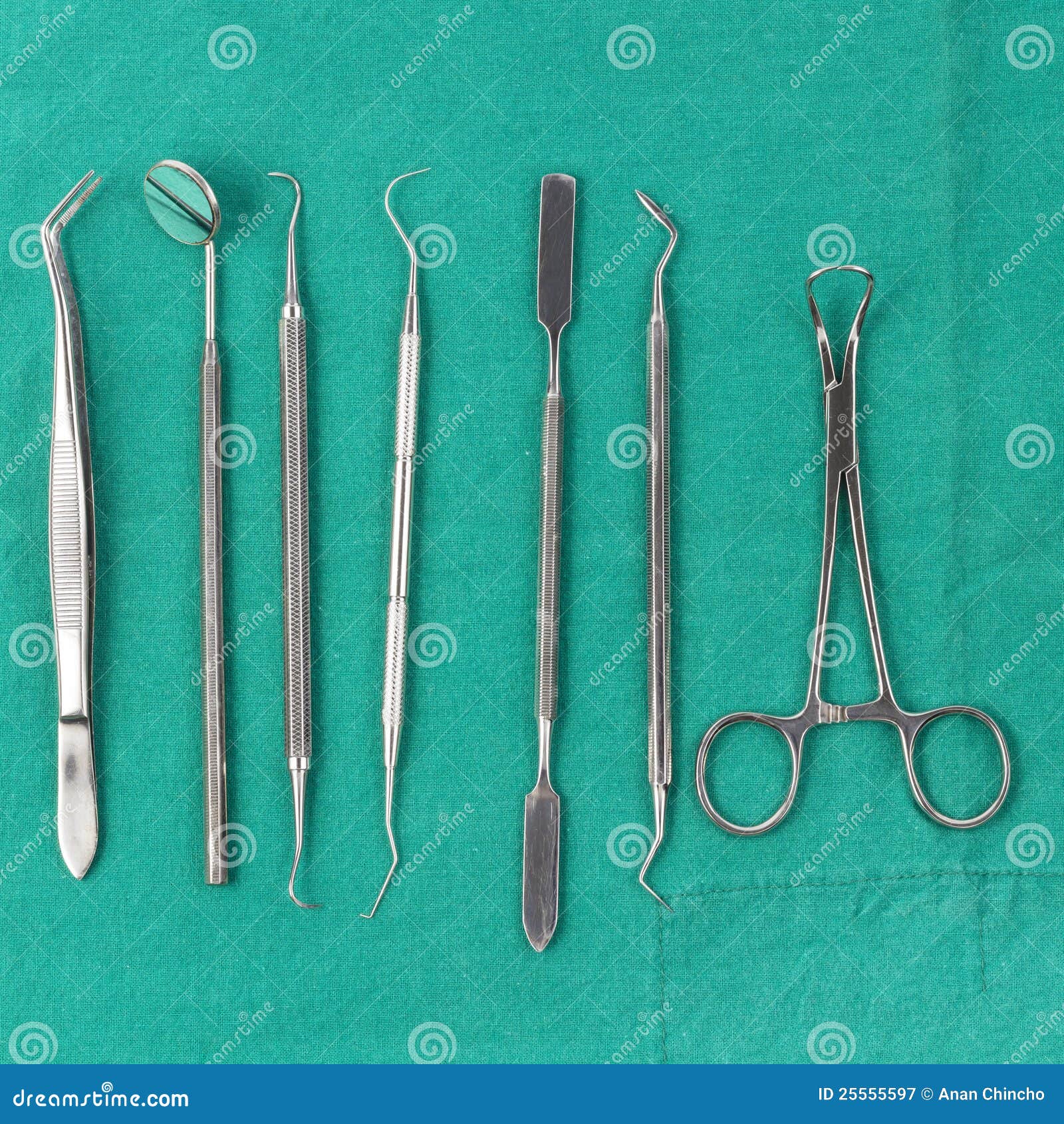 Set of Metal Medical Equipment Tools Stock Image Image of handle