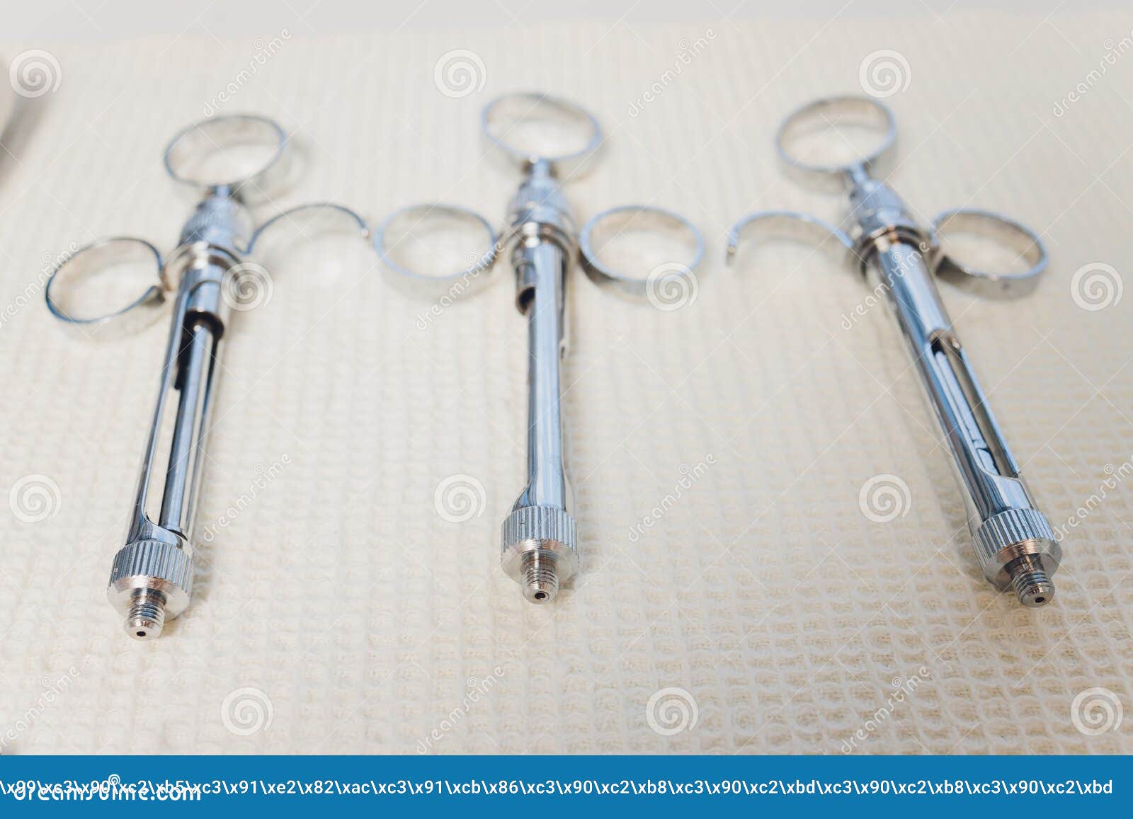 Set of Metallic Dentist Tools. Dentist Choses Metal Head for Dentist S