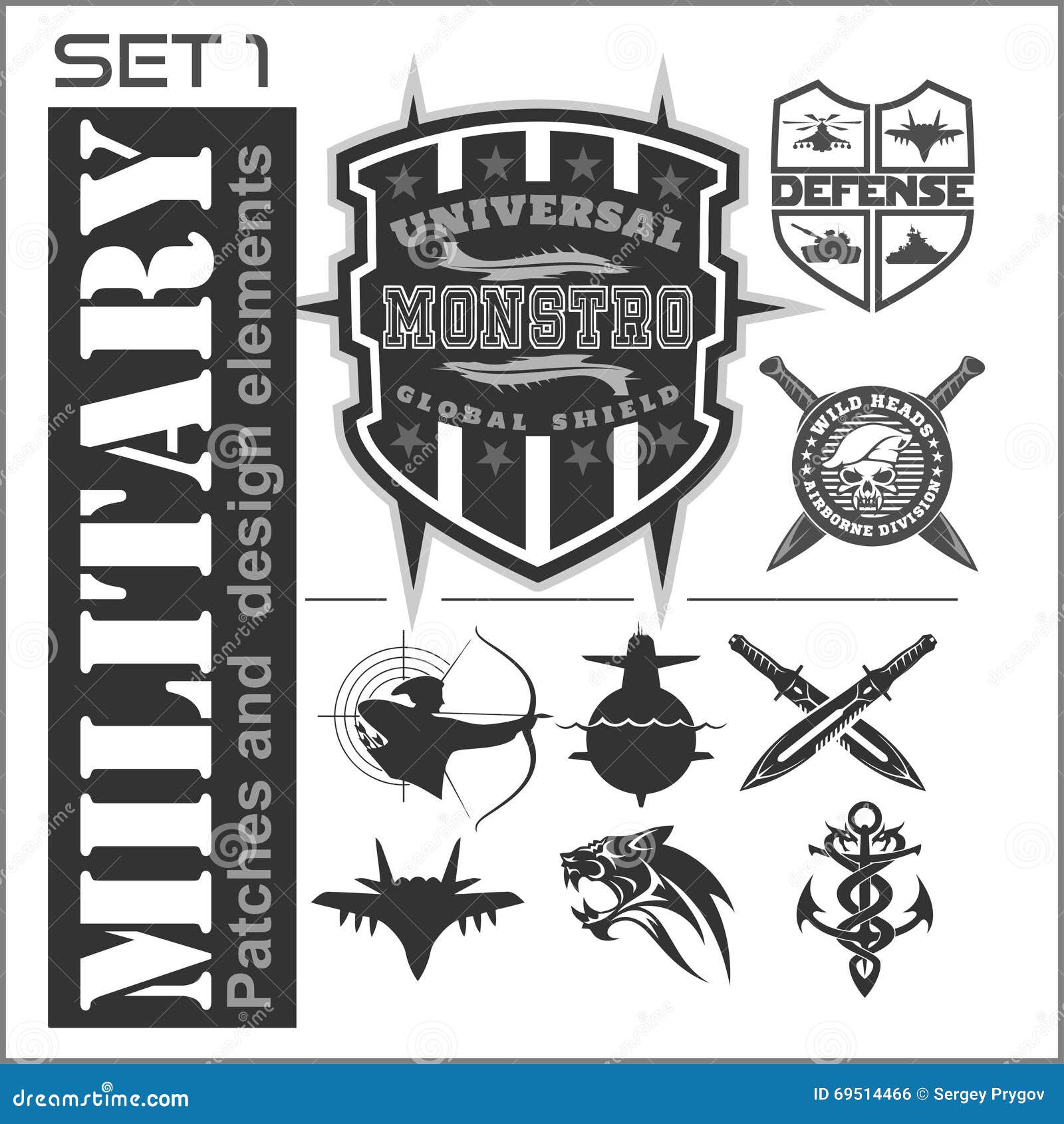 Military Patch Vector Images (over 3,200)