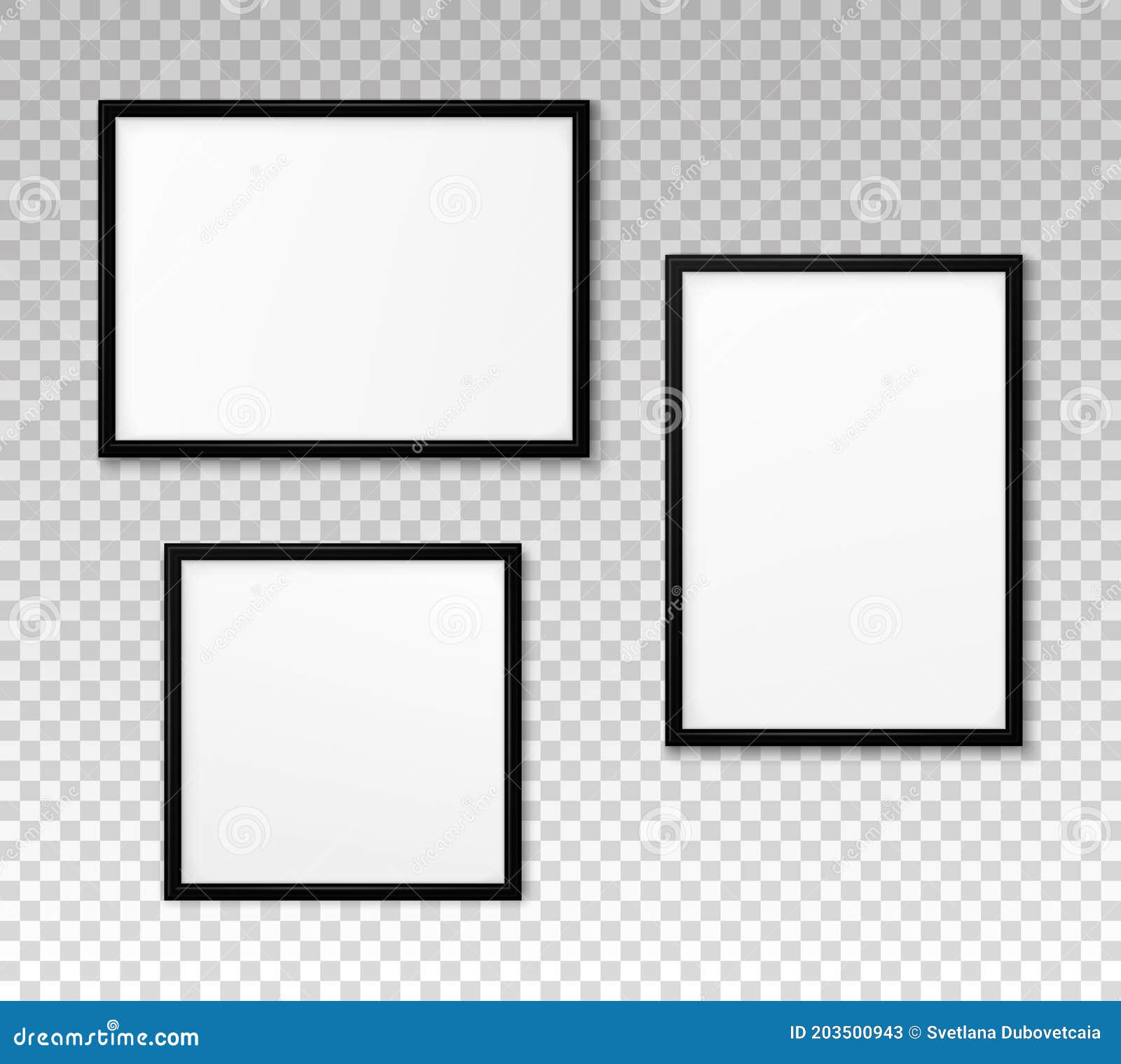 Download Set Mockup Black Frame Photo. Collection Mock Up Artwork ...