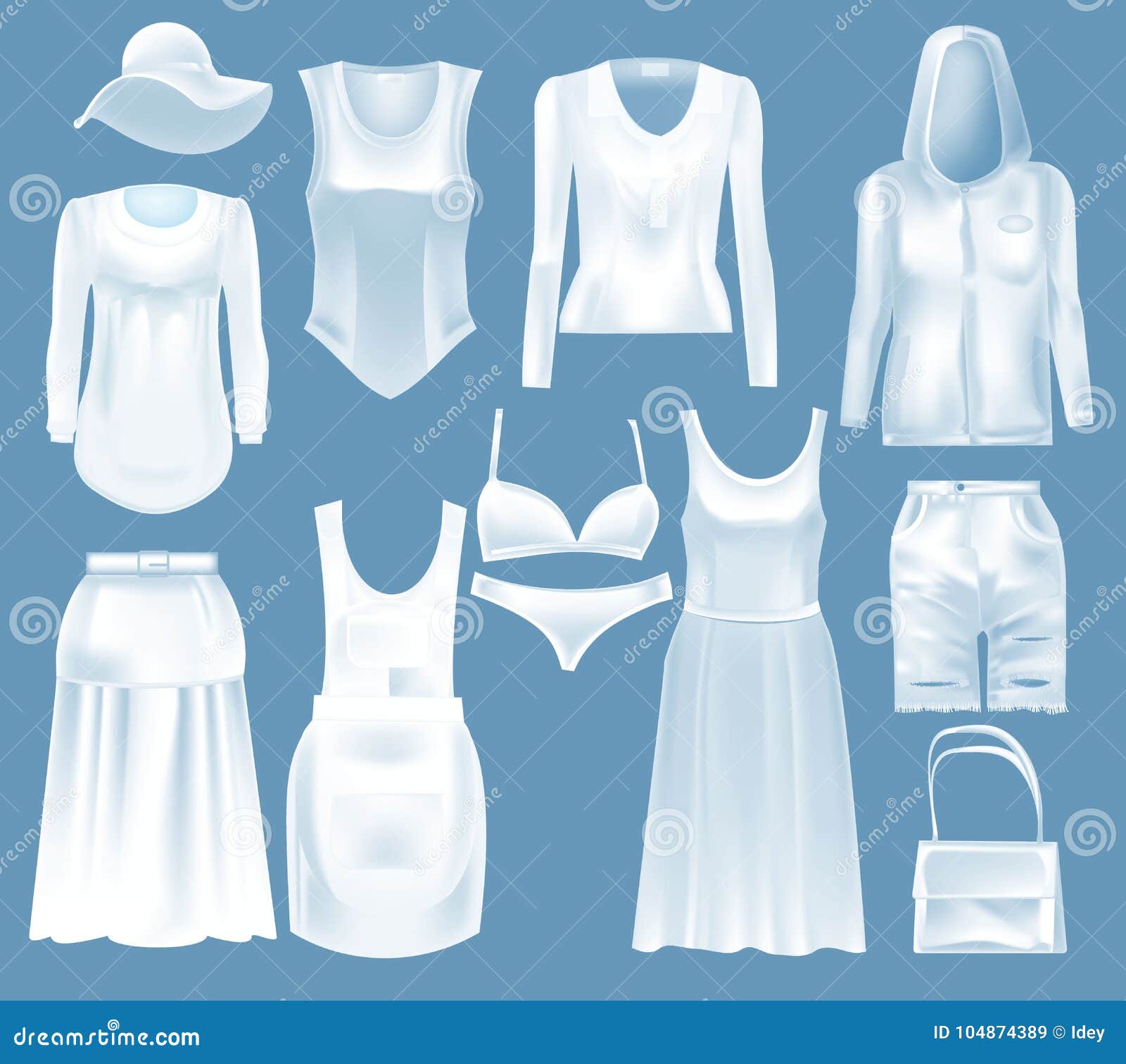 set mockup of women