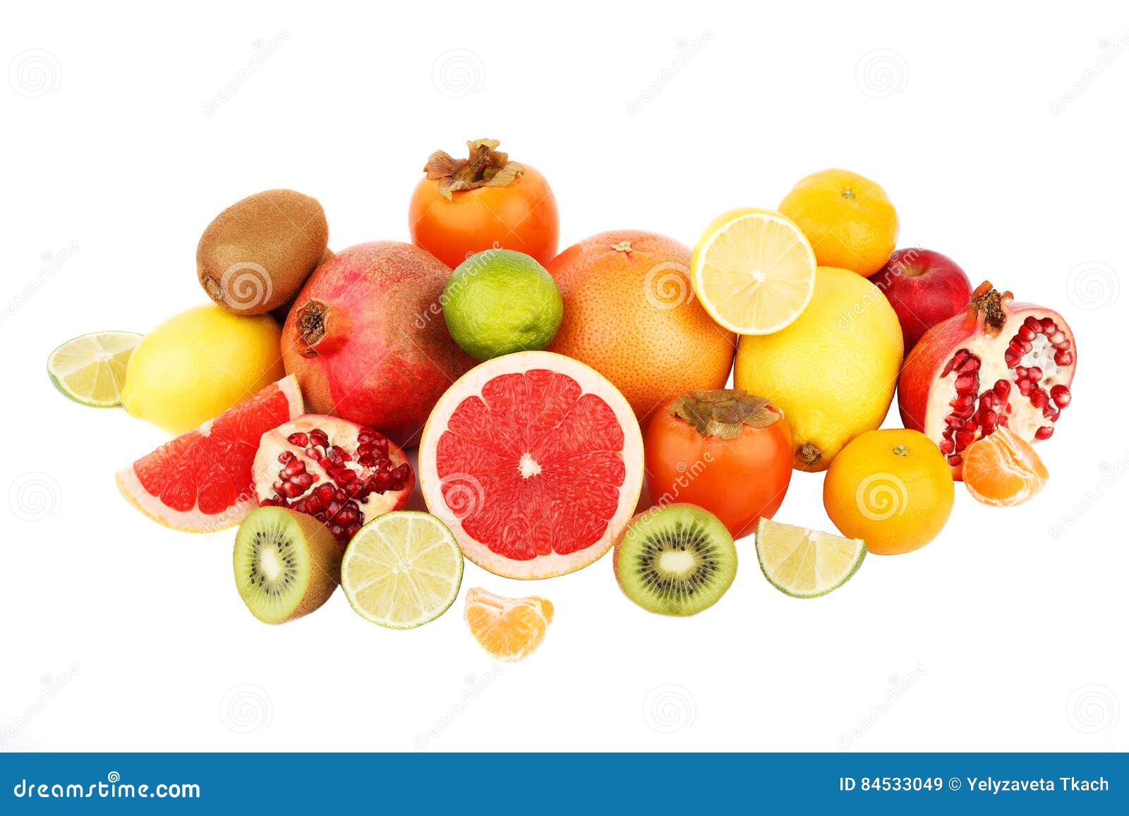 Set of Multicolored Fresh Raw Fruits Stock Image Image of product