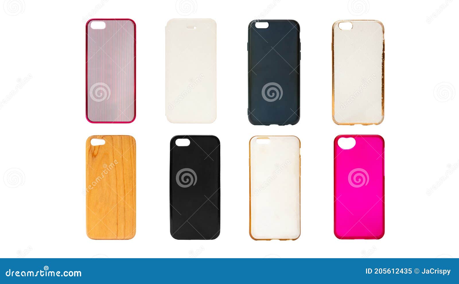 Set of Multicolored Plastic and Silicone Back Covers for Mobile Phone