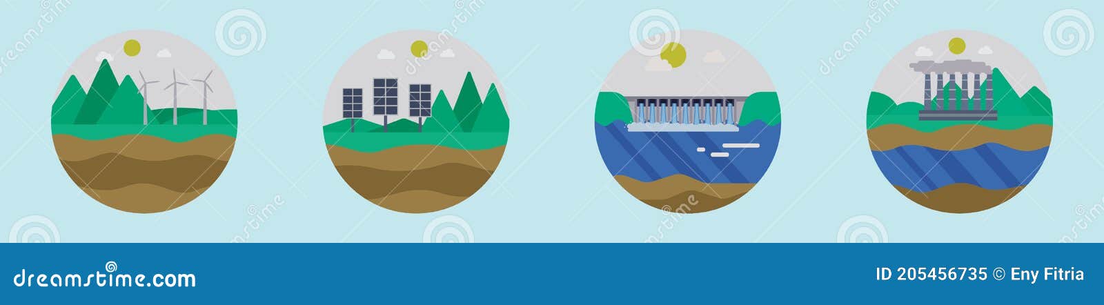 Set of Natural Resources Cartoon Icon Design Template with Various Models. Vector Illustration Isolated on Blue Background Stock Vector - Illustration of energy, sustainability: 205456735 Set of Natural Resources Cartoon Icon Design Template with Various Models. Vector Illustration Isolated on Blue Background Stock Vector - Illustration of energy, sustainability: 205456735