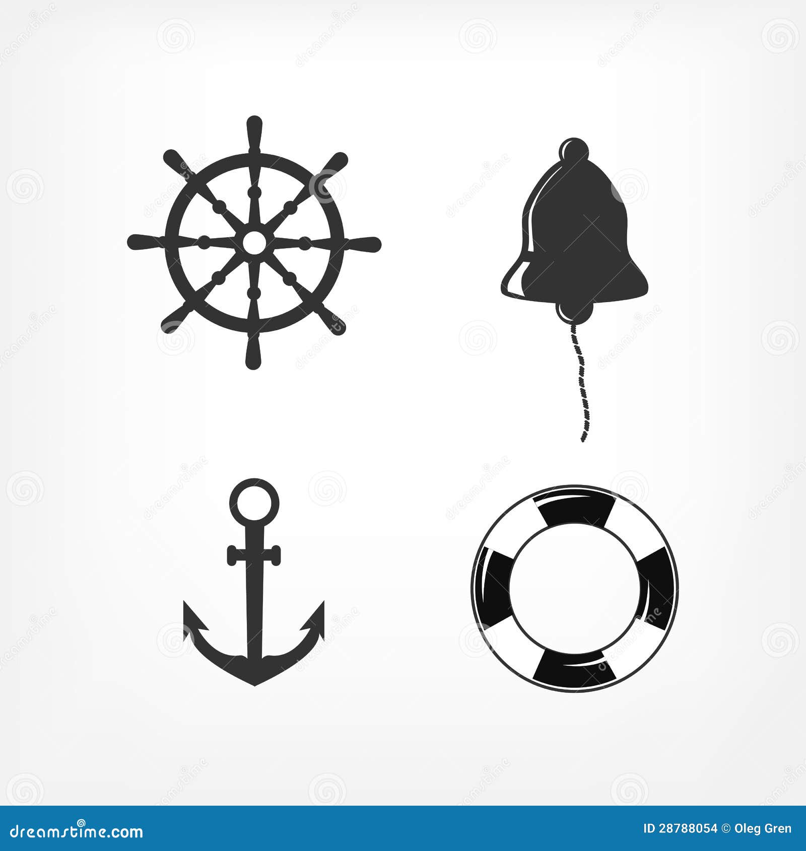 Set of Nautical Icons stock vector. Illustration of pirate - 28788054