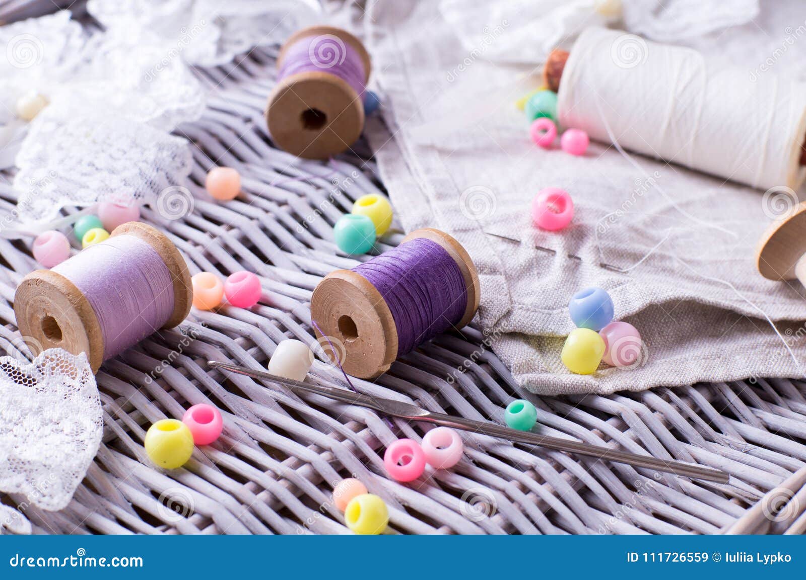 Set for needlework stock image. Image of clothing, equipment 111726559