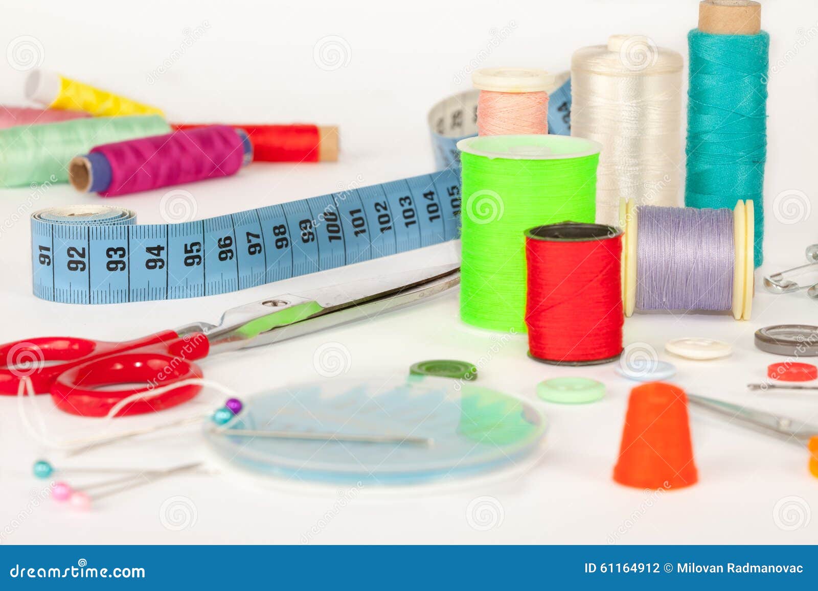 Set for Needlework,Sewing Kit Stock Photo Image of object, mend 61164912