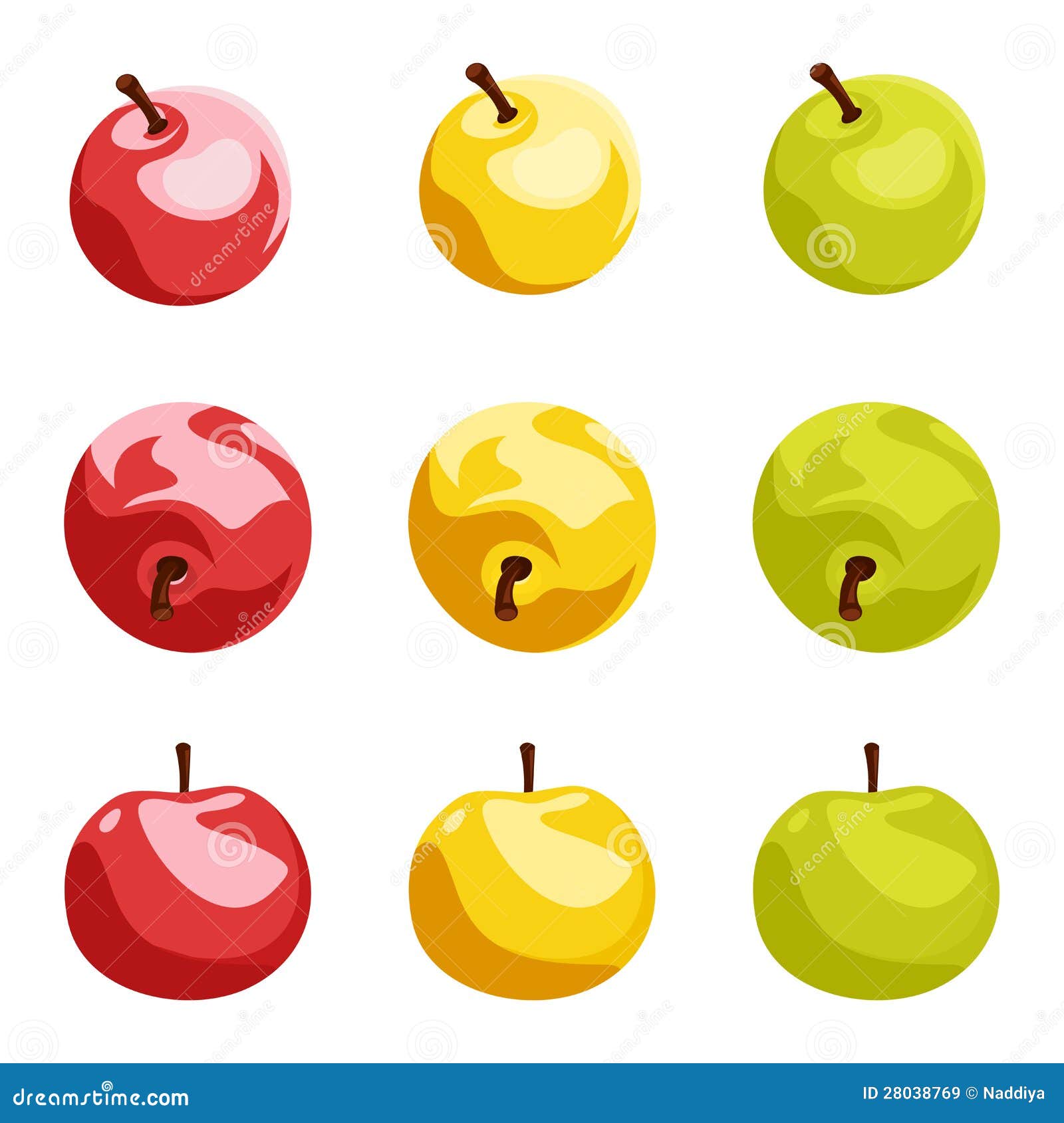 Девять предметов. 9 Яблок. Карточки с разноцветными яблоками. Яблоки 9 штук. 9 Яблок на белом фоне.