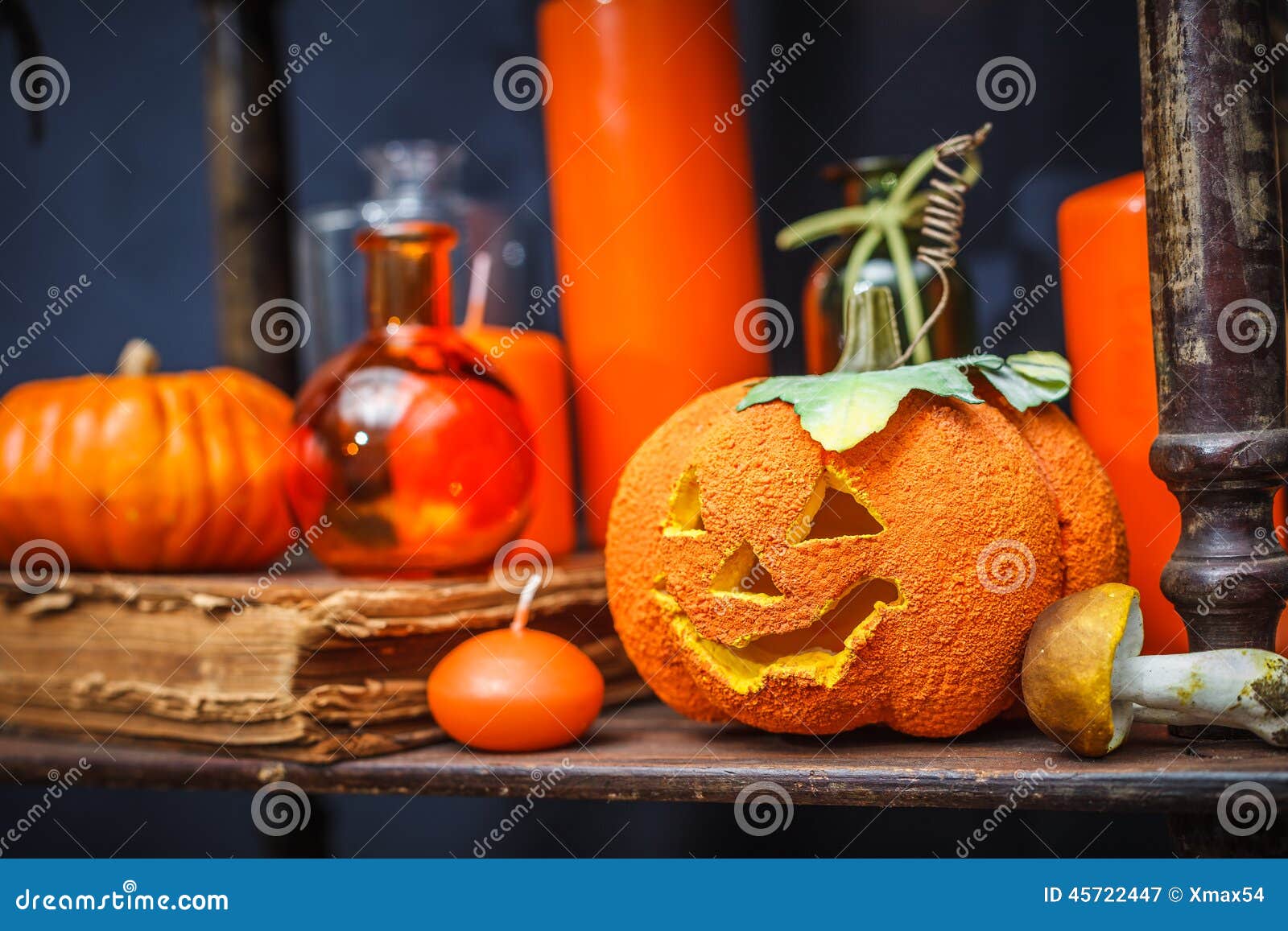 Set of Objects To Celebrate Halloween Stock Image - Image of ...