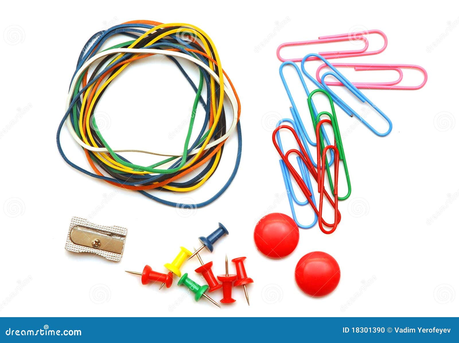 Set of office accessories stock photo. Image of organizer 18301390