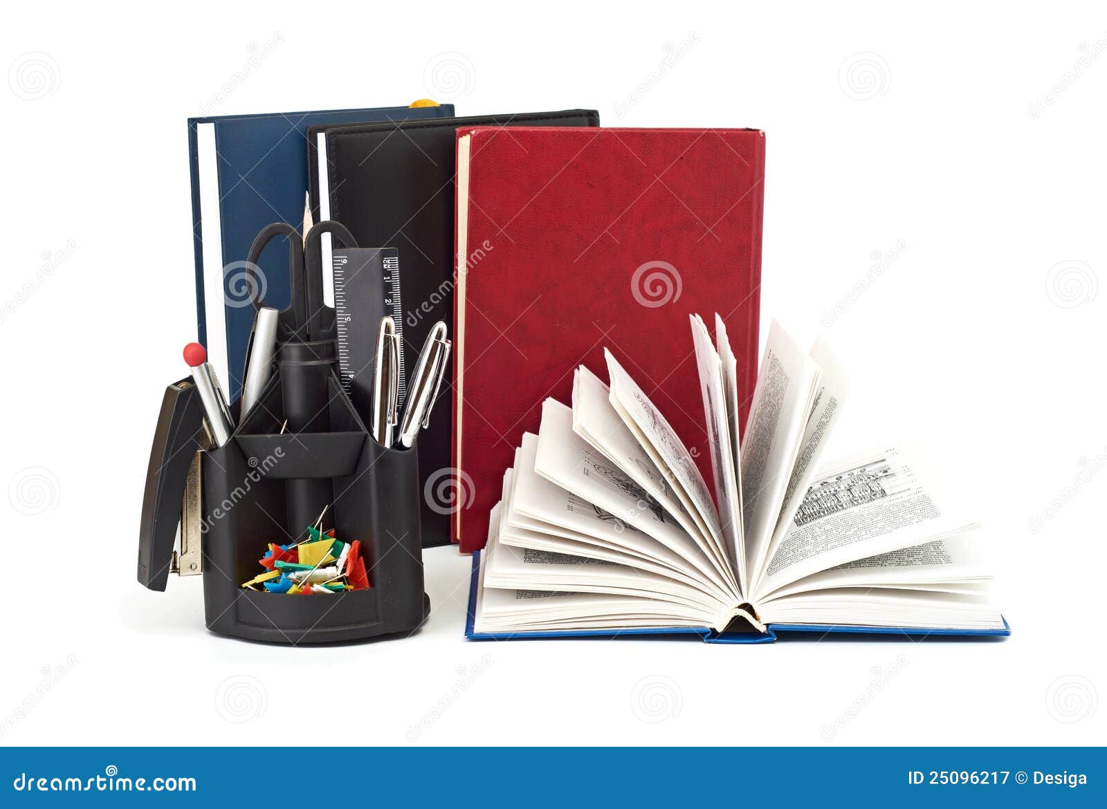 Set of office accessories. stock image. Image of stationery 25096217