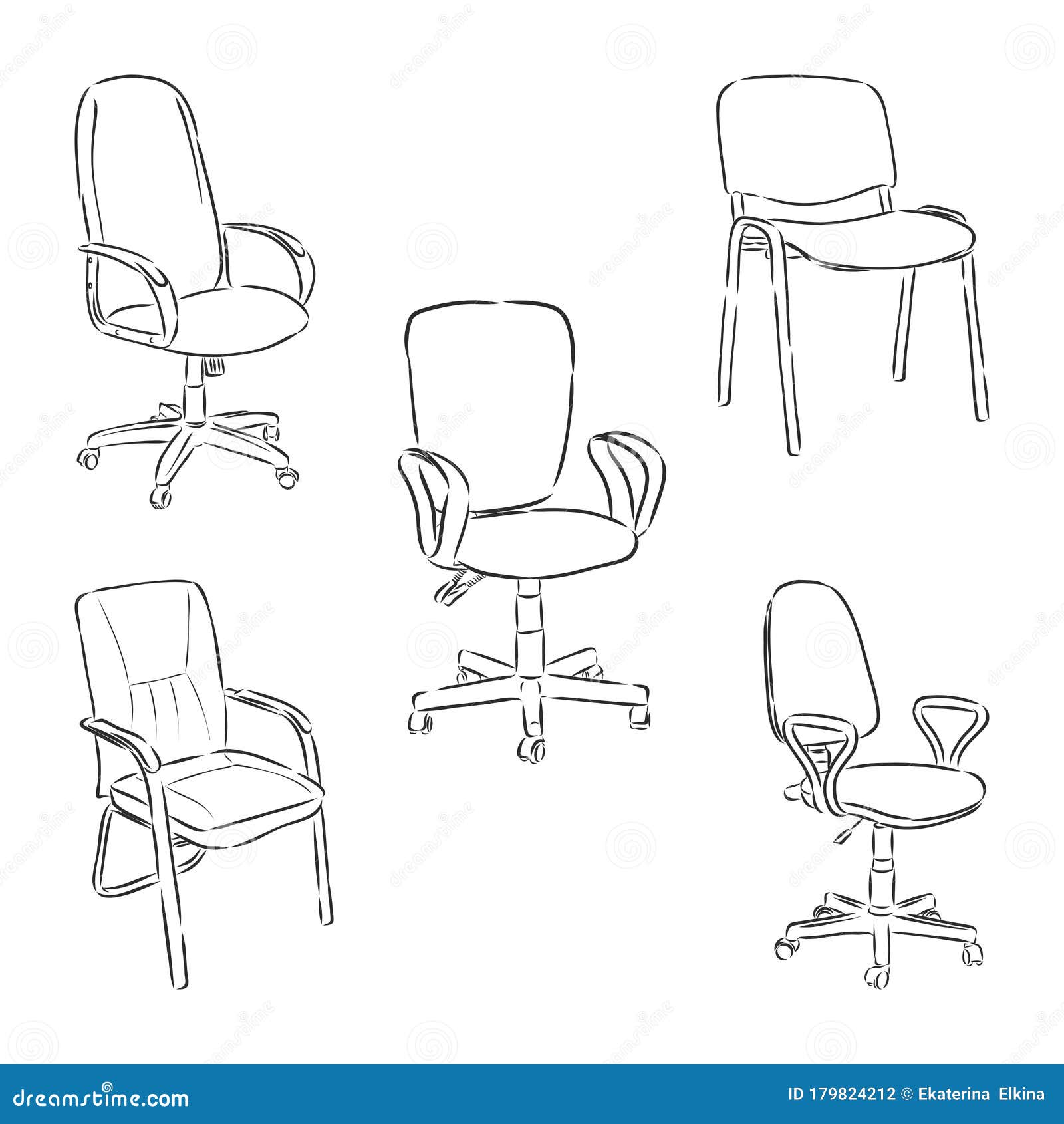 Ergonomic chair sketch hires stock photography and images  Alamy