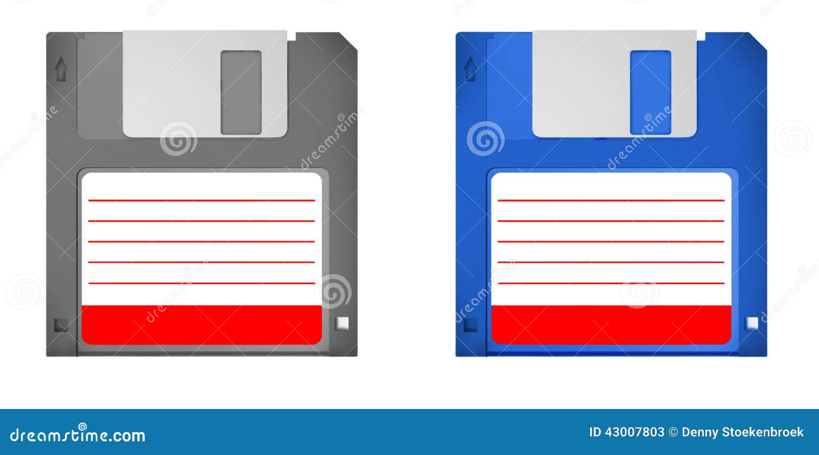 Set of 2 Old Skool Floppy Disks Stock Illustration Illustration of