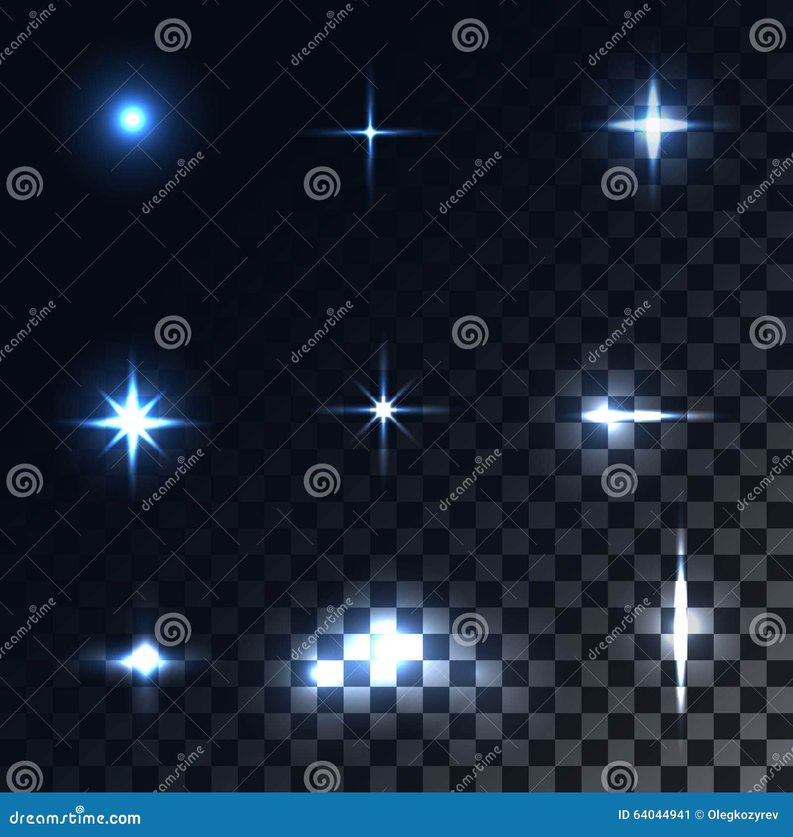 Set optical effects stock vector. Illustration of light 64044941