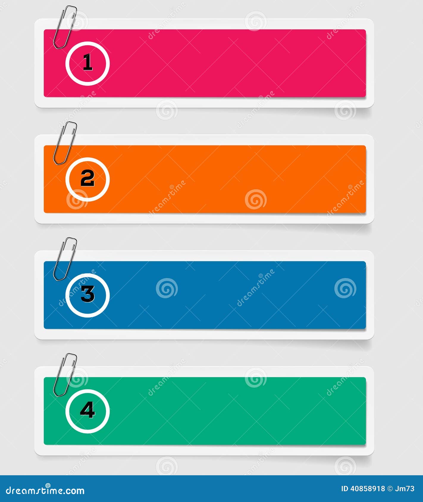 Set of Paper Labels - Options - Info Graphics Stock Vector ...