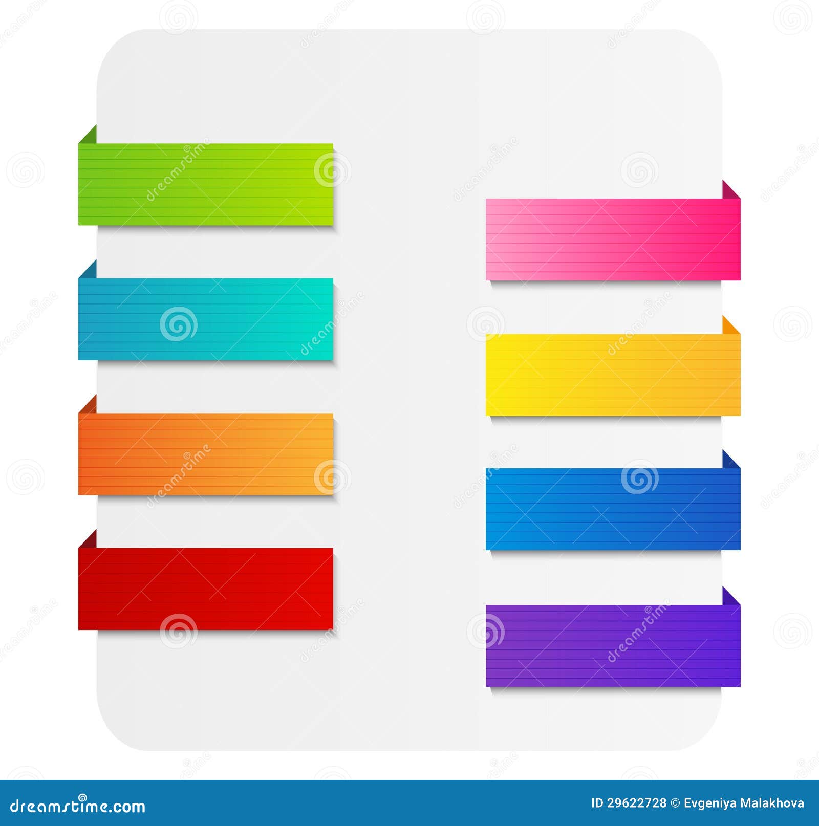 Set of paper ribbons stock vector. Illustration of premium 29622728