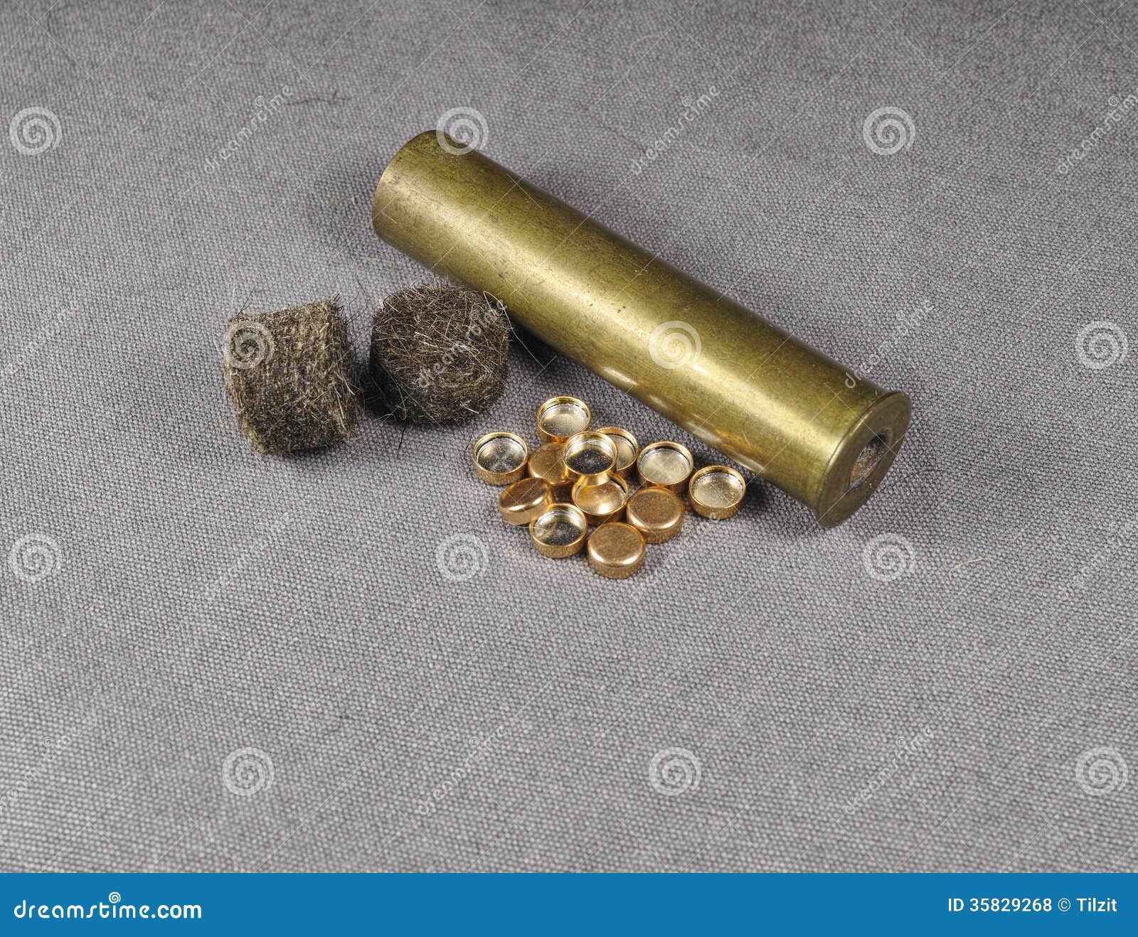 Set of percussion caps stock photo. Image of percussion 35829268