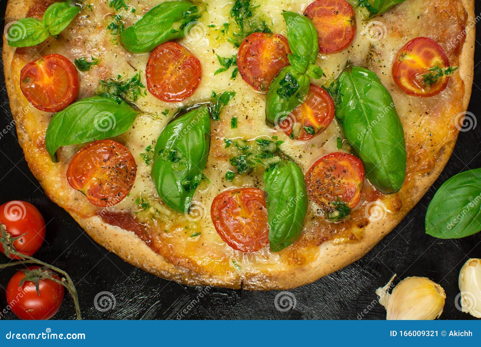 Keto Tortilla Pizza with Shredded Mozzarella, Sliced Cherry Tomatoes