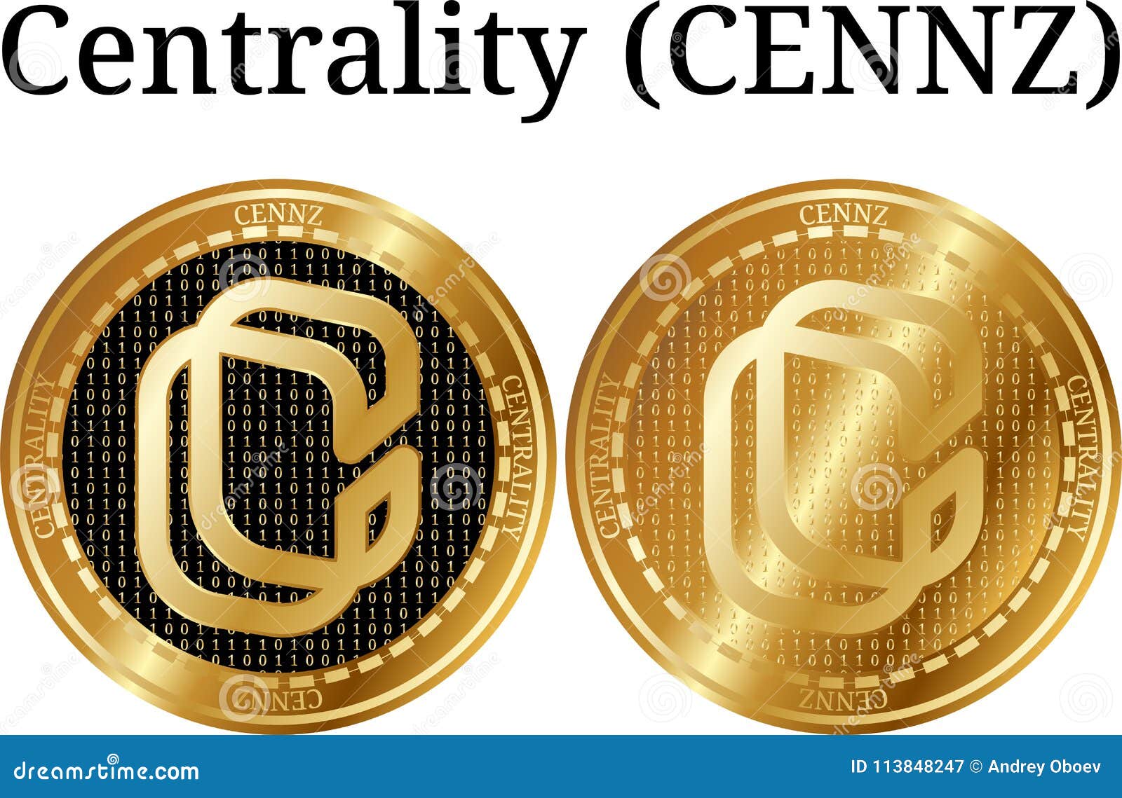 set of physical golden coin centrality (cennz)