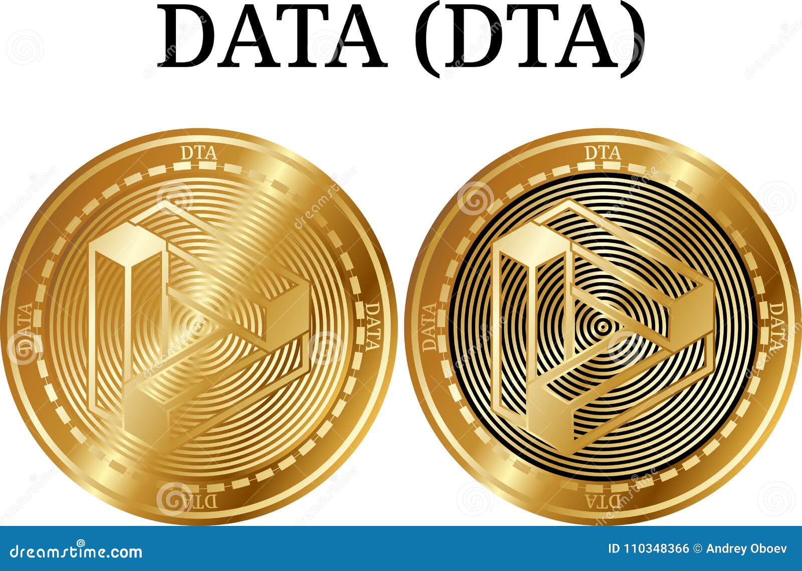set of physical golden coin data dta