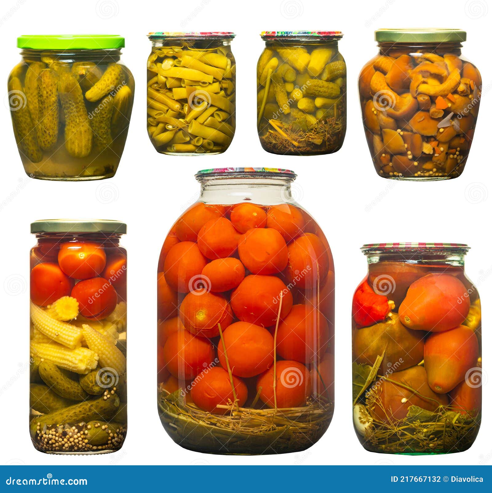 Set Pickled Vegetables in a Jar Stock Photo Image of gherkin, closeup