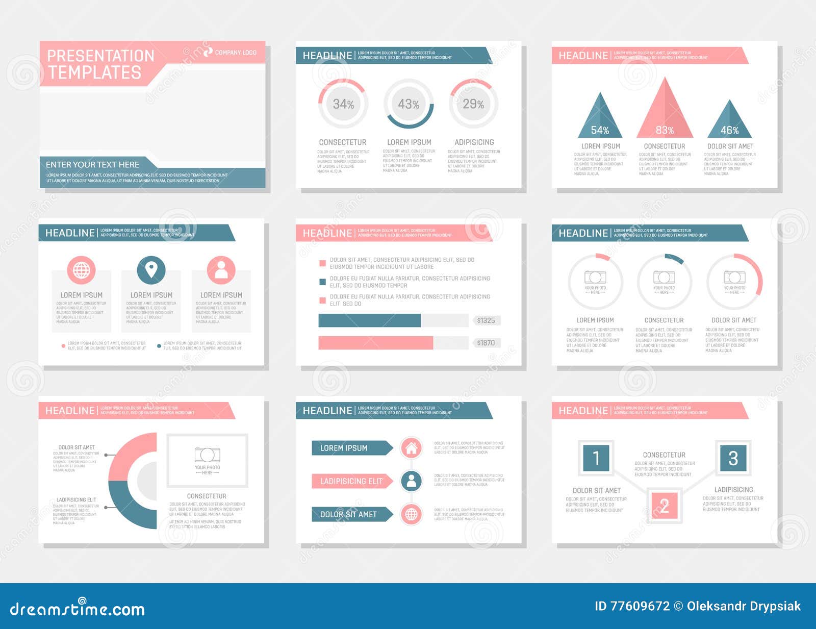 pink and blue slides