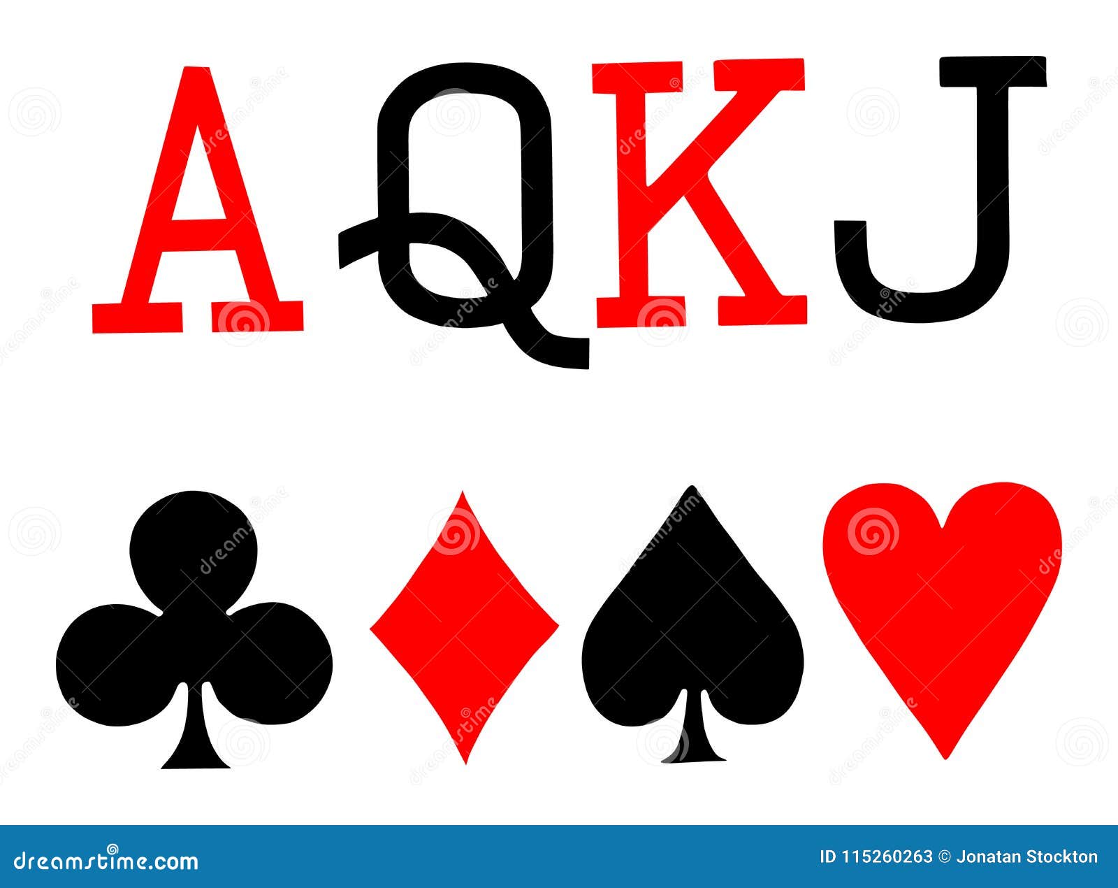 Playing cards jack queen king ace and joker Vector Image