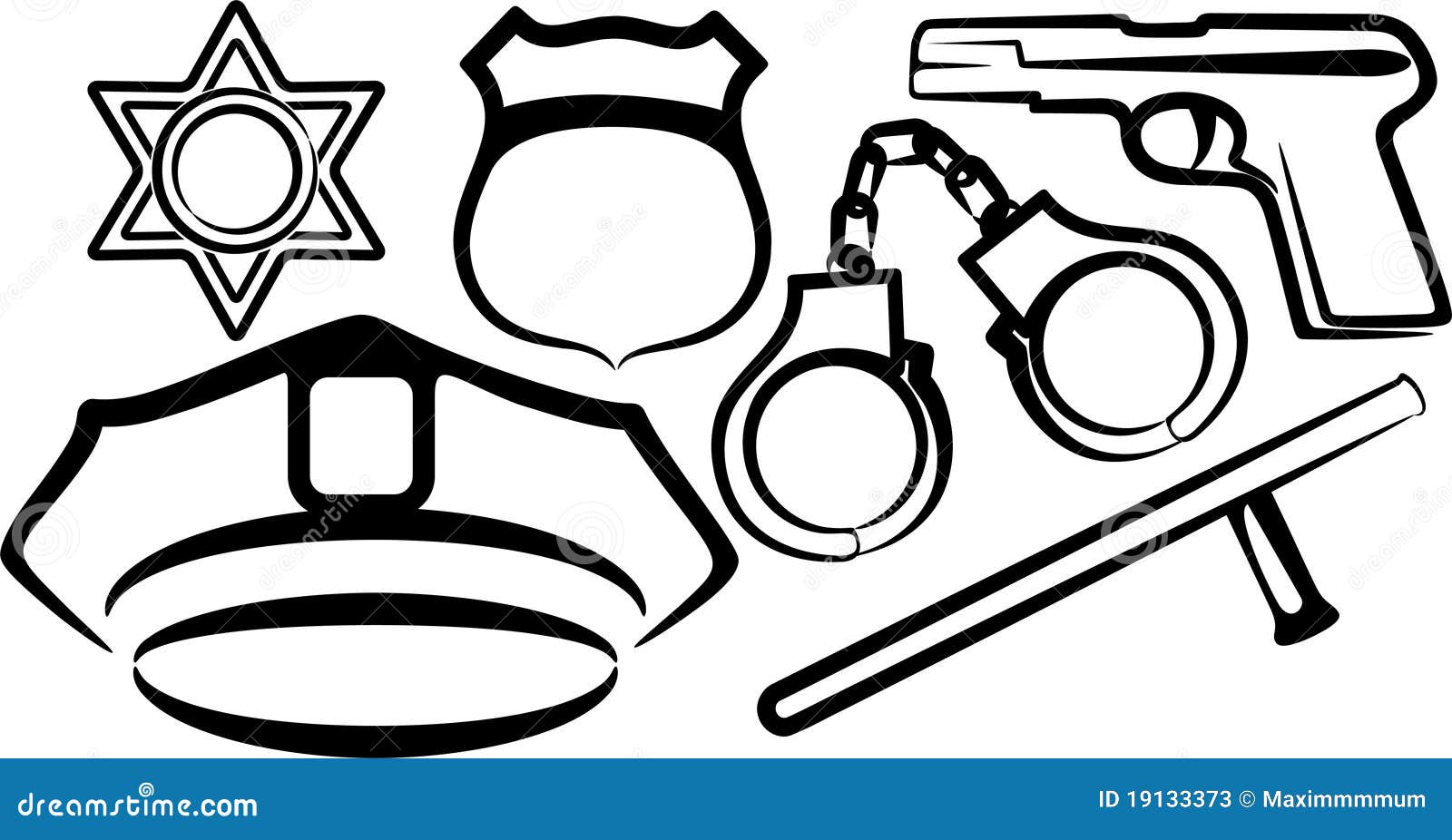 police weapons coloring pages