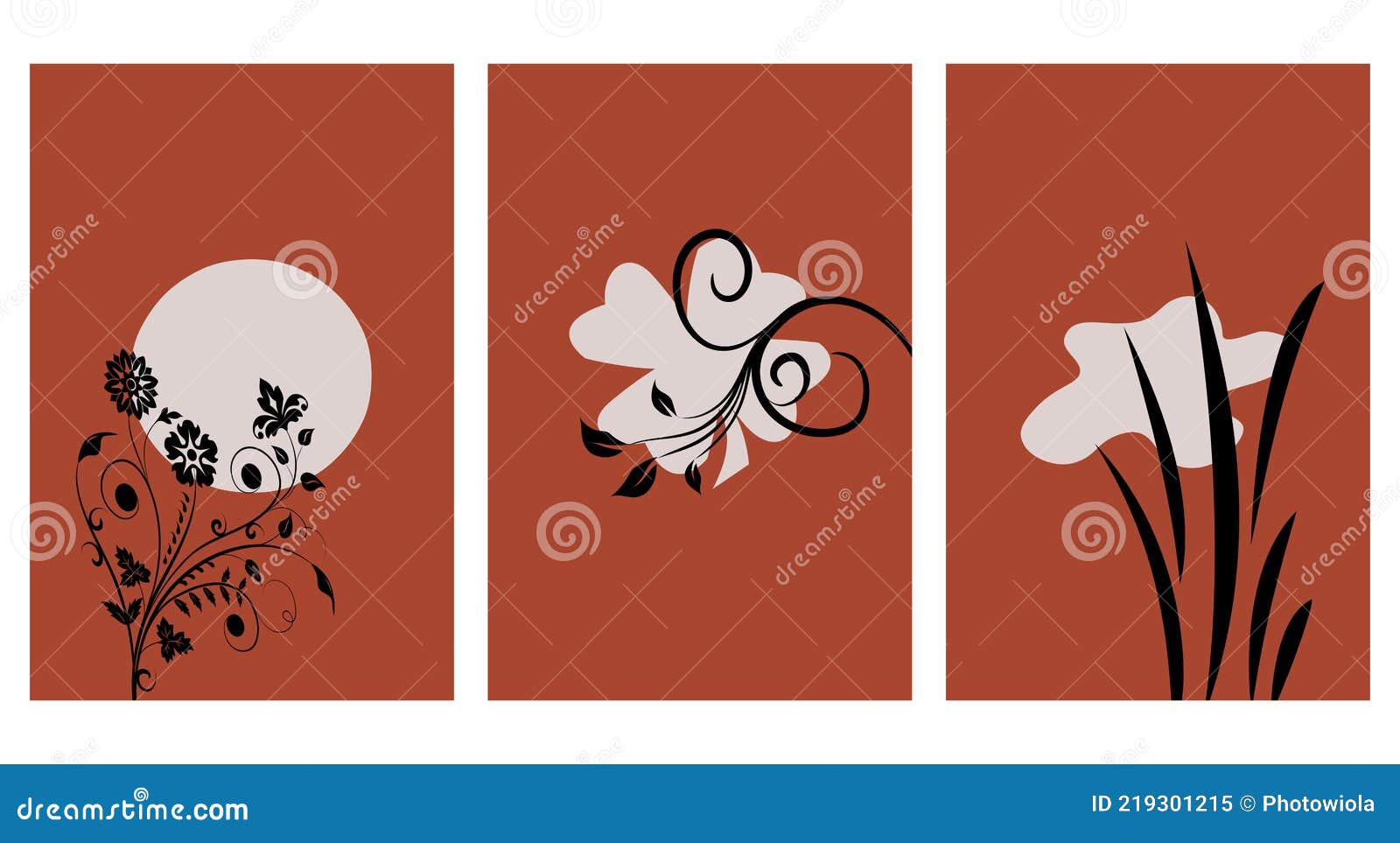 Set of 3 Printable Illustrations, Minimalist Pattern, Wall Art, Home