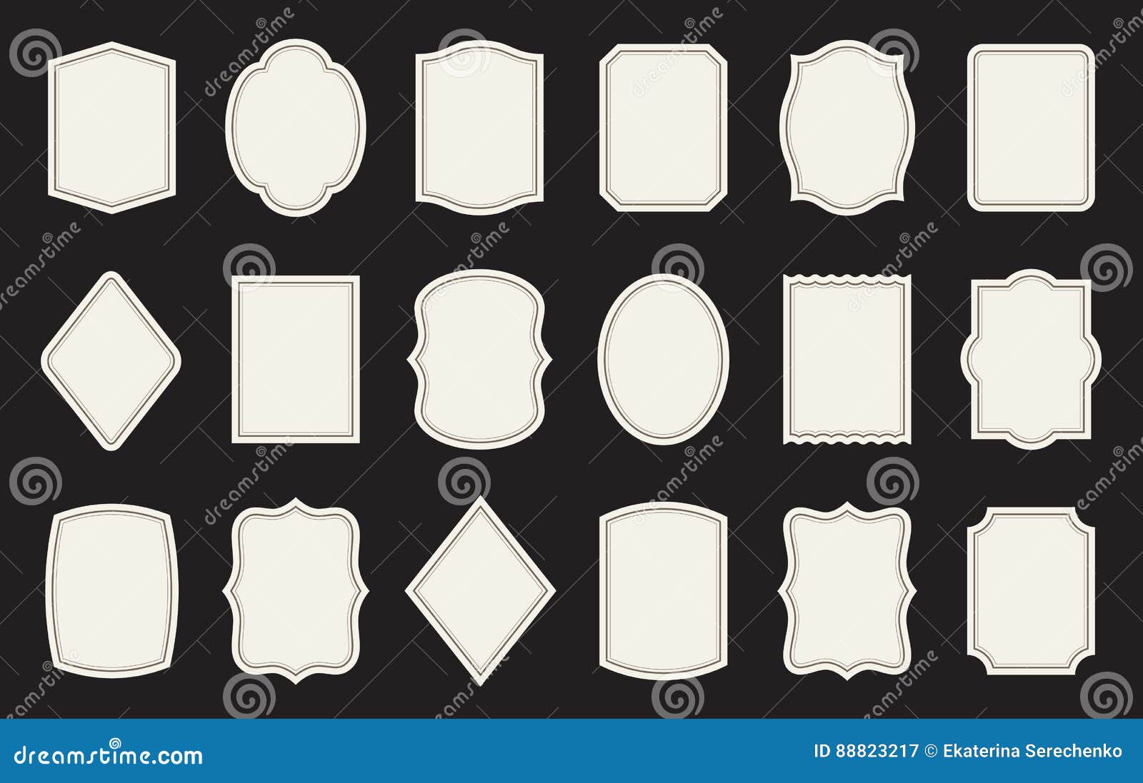 set of product label templates. different s