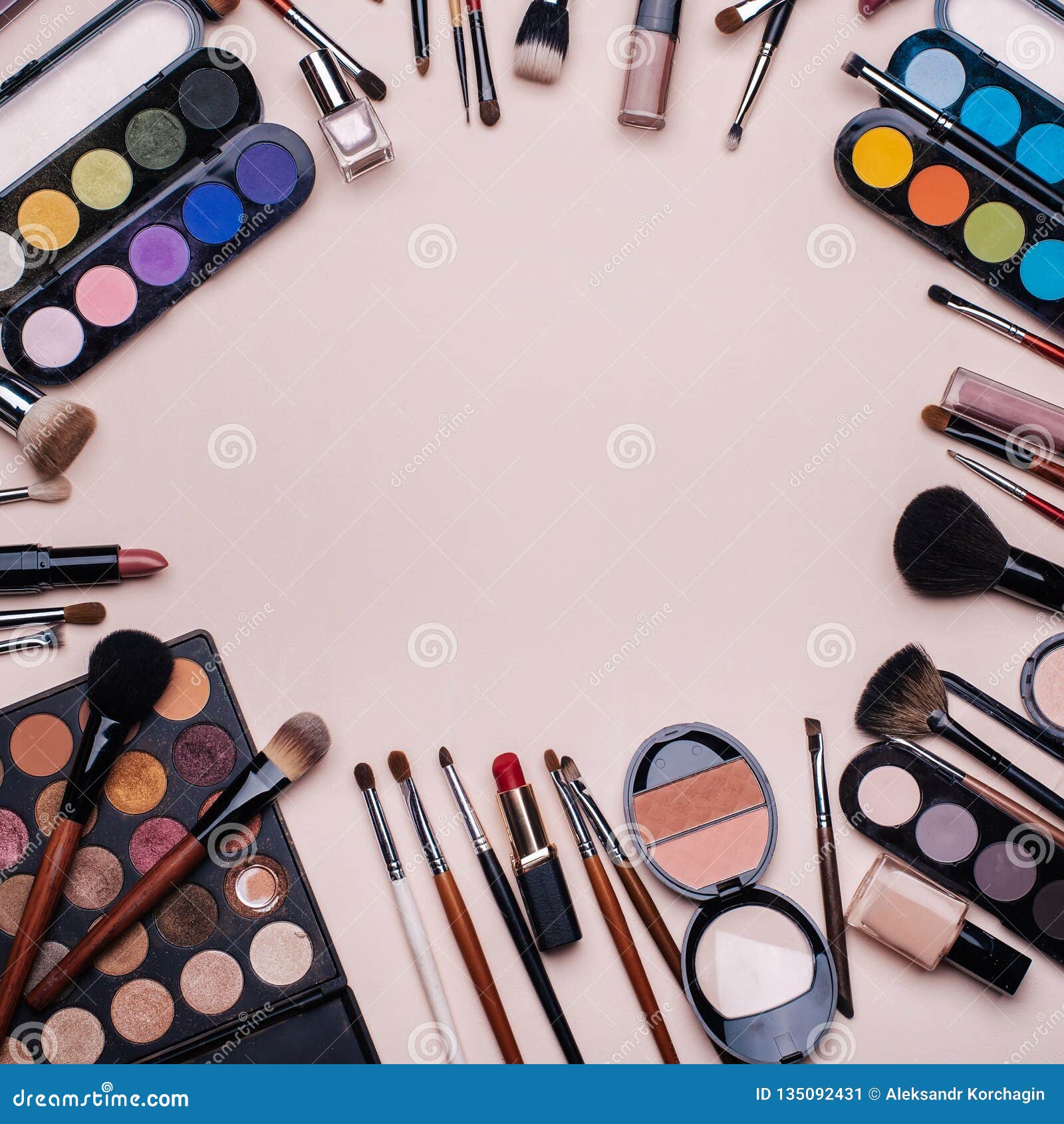 of Professional Cosmetics, Makeup Tools and Accessories for Women`s Stock Image - Image of lipstick, eyemakeup: 135092431