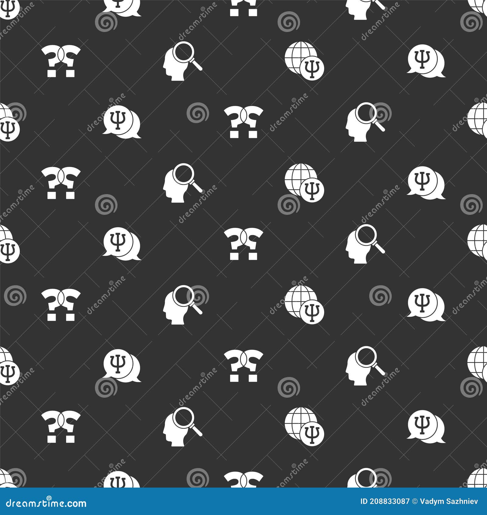 Set Psychology, Psi, , Question Mark and Finding Problem on Seamless