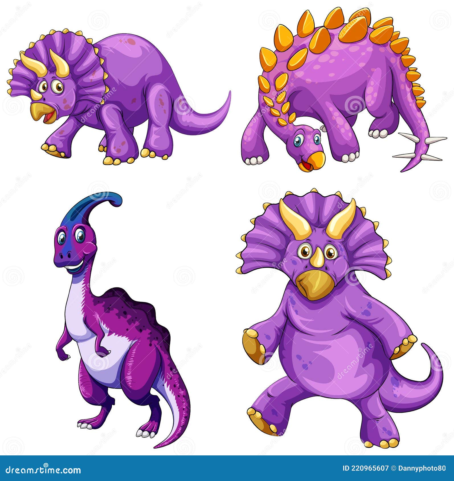 Set of Purple Dinosaur Cartoon Character Stock Vector - Illustration of children, dinosaur: 220965607 Set of Purple Dinosaur Cartoon Character Stock Vector - Illustration of children, dinosaur: 220965607