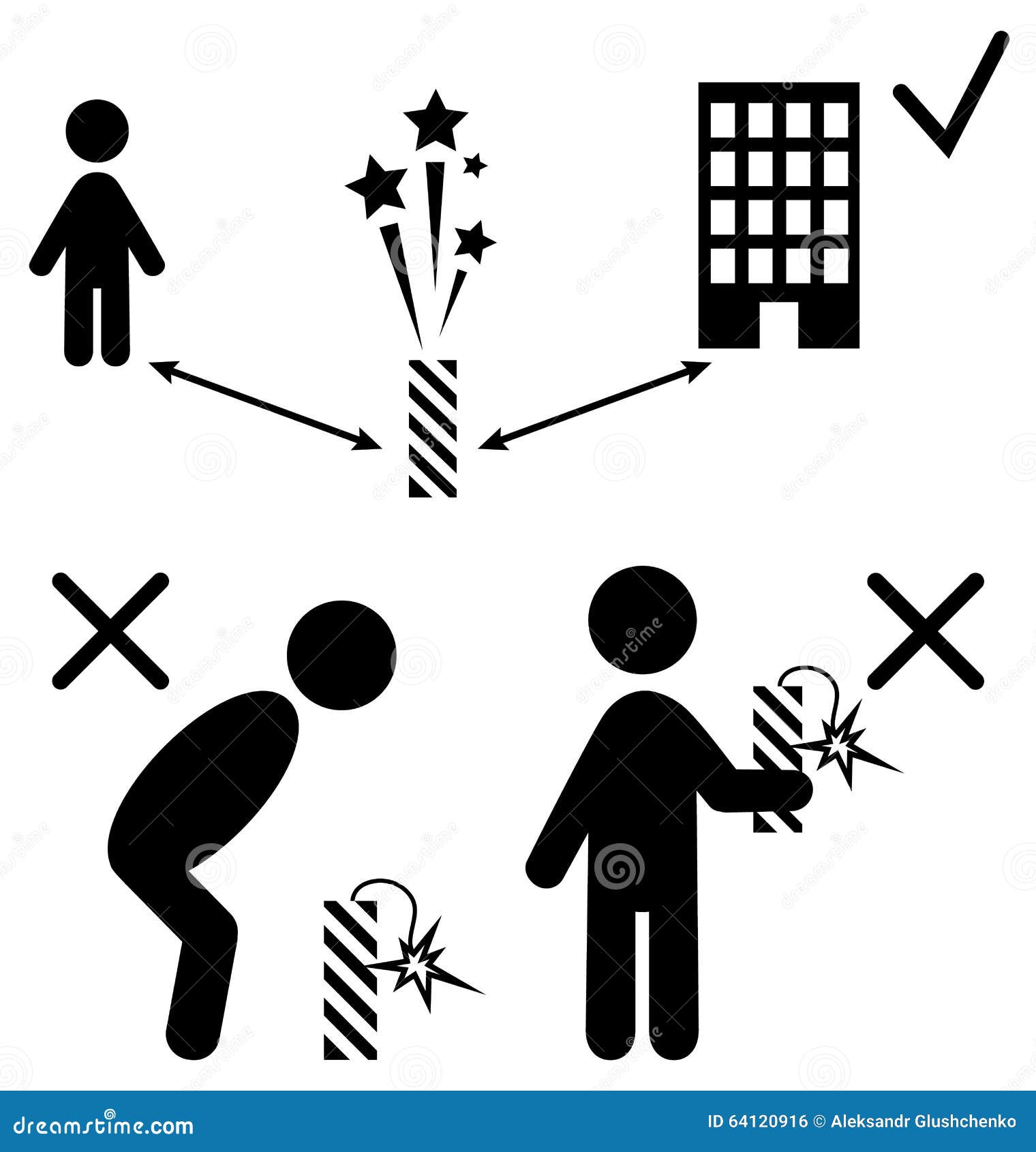 set of pyrotechnics safety precaution measures information rules