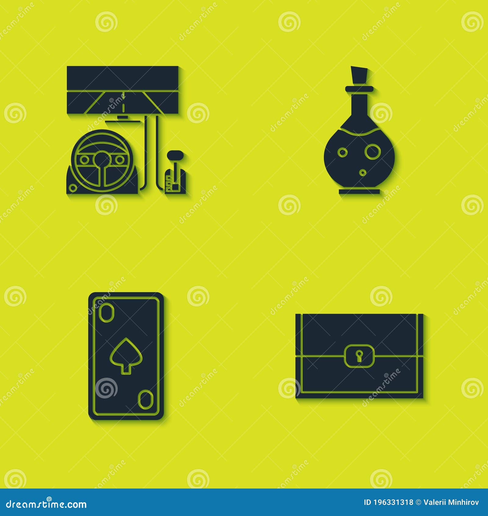 Bottle Of Magic. Game Icon Of Magic Elixir. Interface For Rpg Or Match3