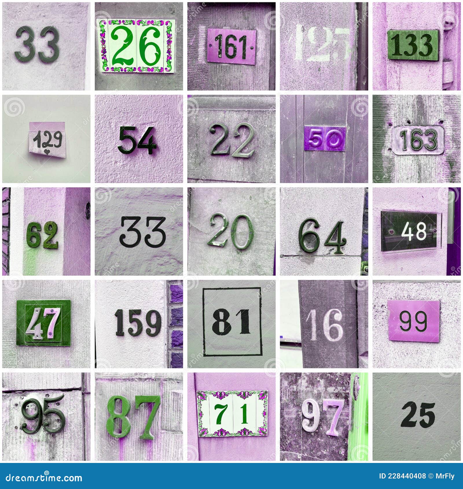 Set of random house numbers stock photo image of five thirty 228440408