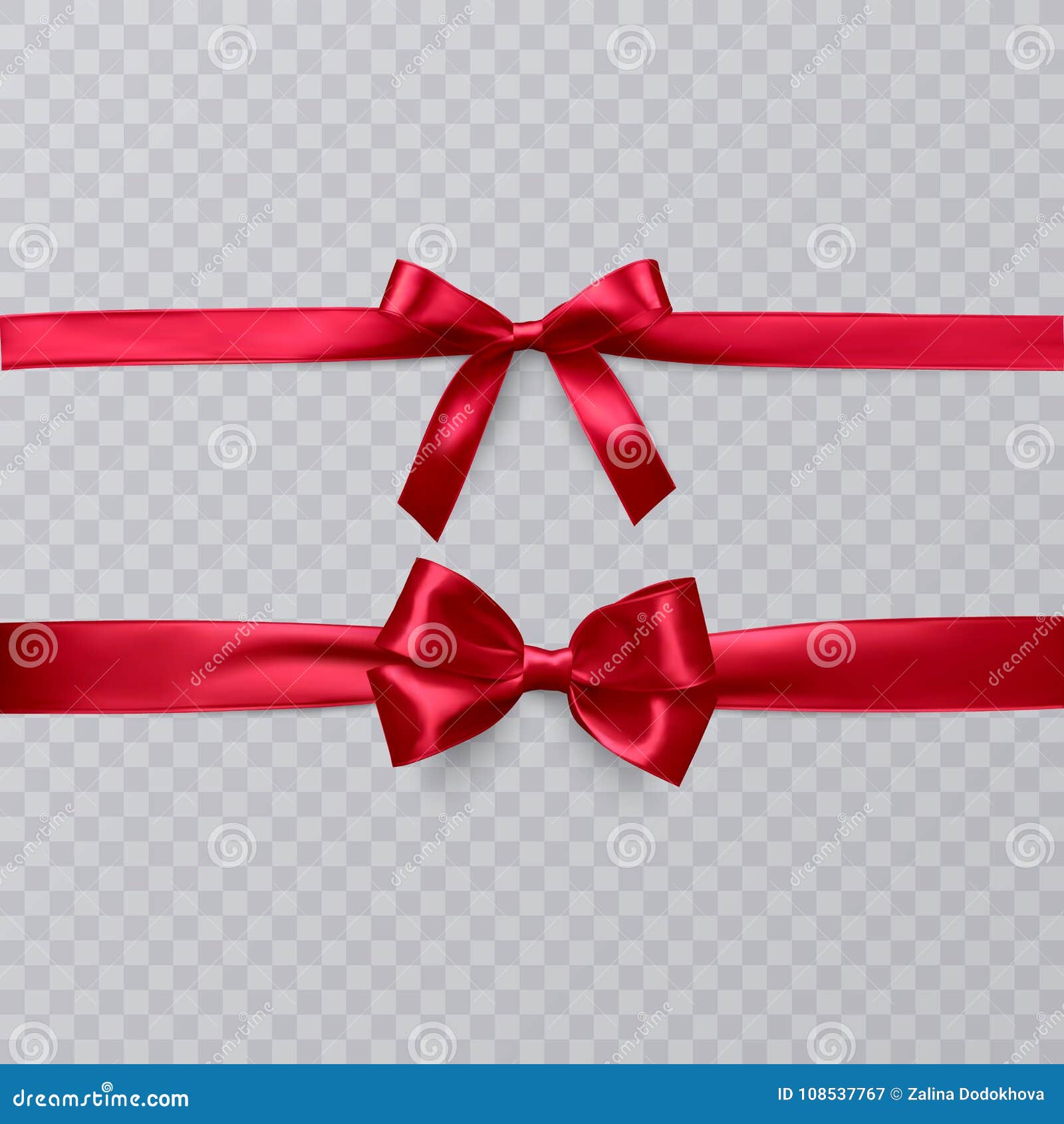Free Vector  Red ribbon bow