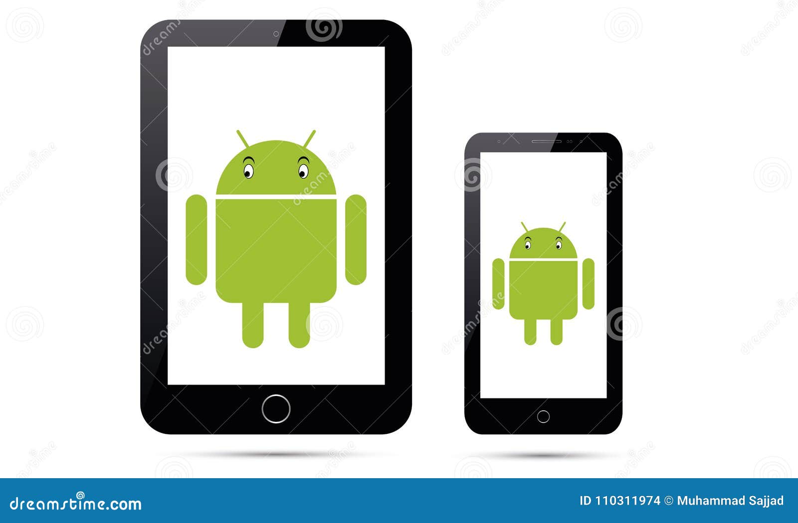 Download Set Of Realistic Vector Android Mobile Phone Ipad Tablet ...