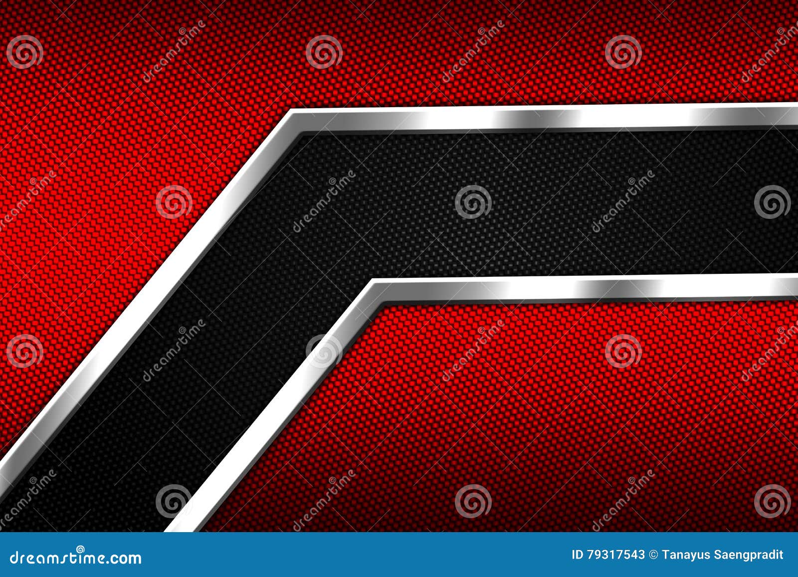 Set 9. Red and Black Metal Background Stock Illustration Illustration