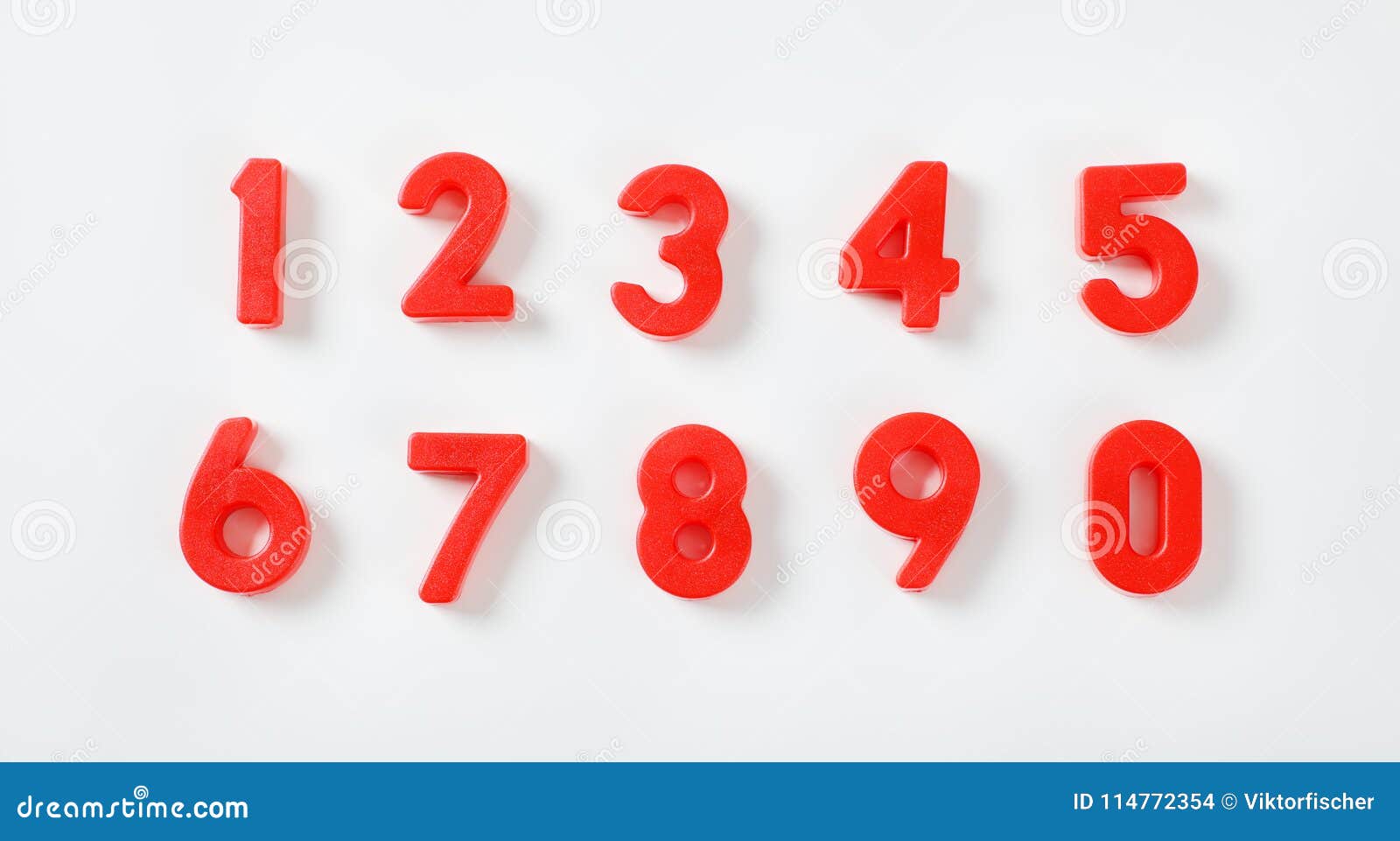 Set of red numbers stock photo. Image of shot, four - 114772354