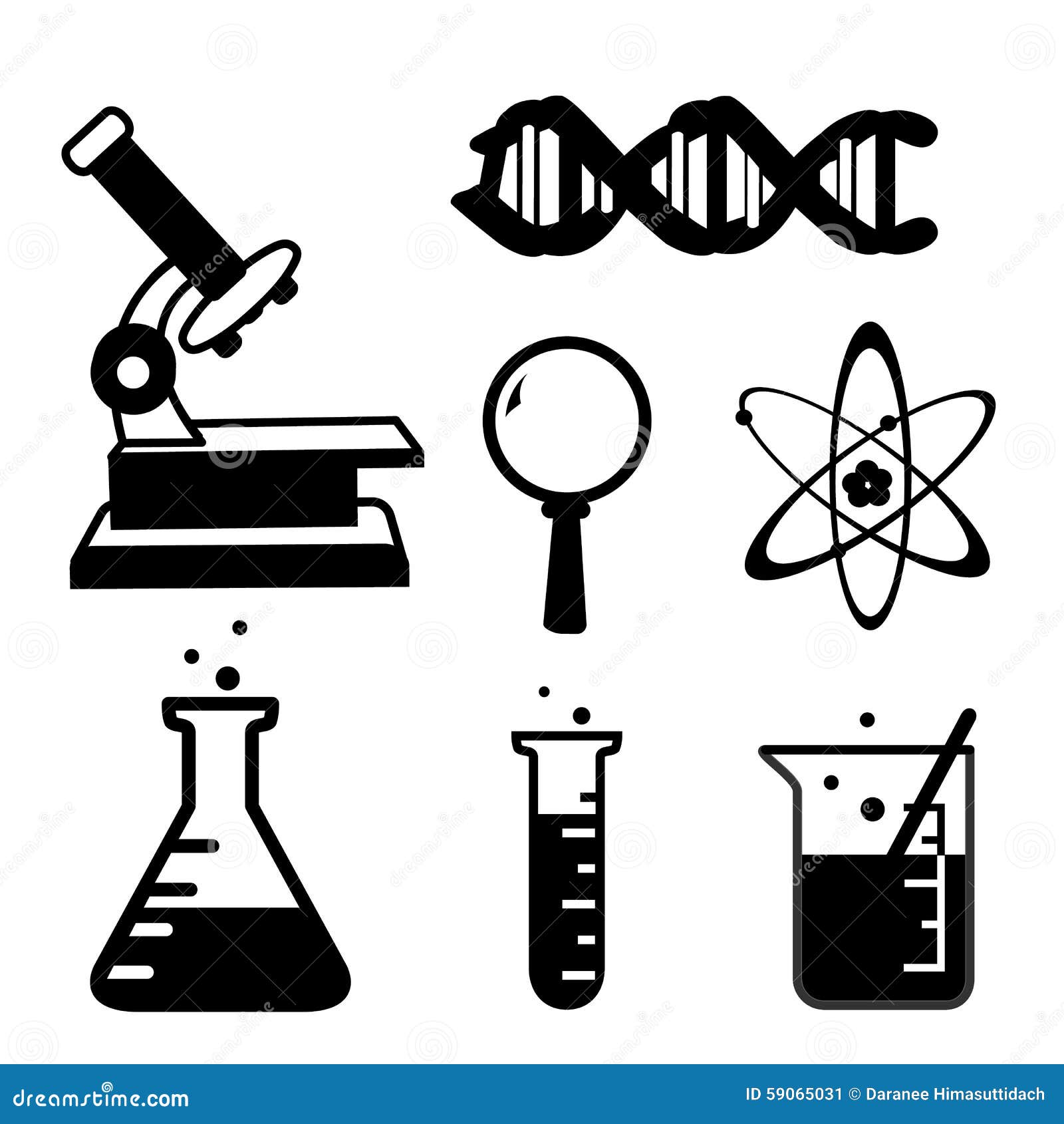 science cartoon stuff lab icon vector illustration research paper shutterstock depositphotos dreamstime