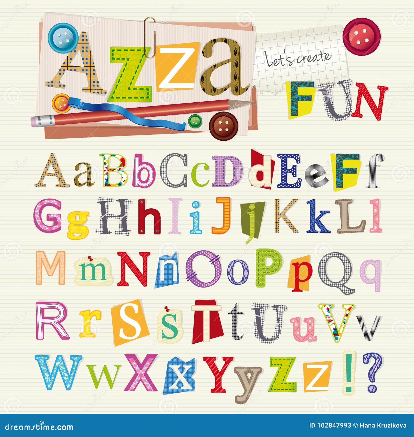 Scrapbook Letters Stock Illustrations – 4,685 Scrapbook Letters Stock  Illustrations, Vectors & Clipart - Dreamstime