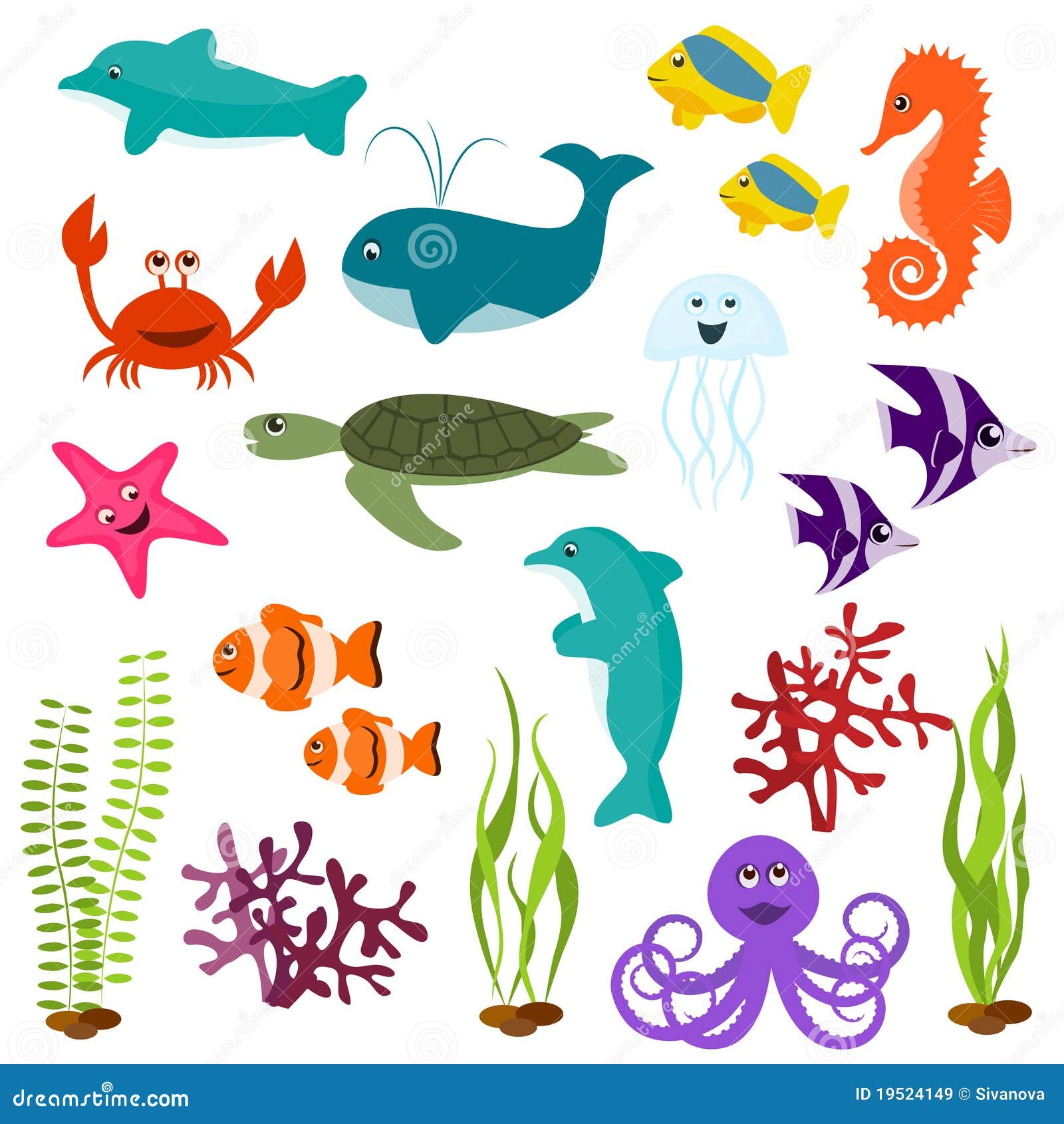 aquatic animals clipart images