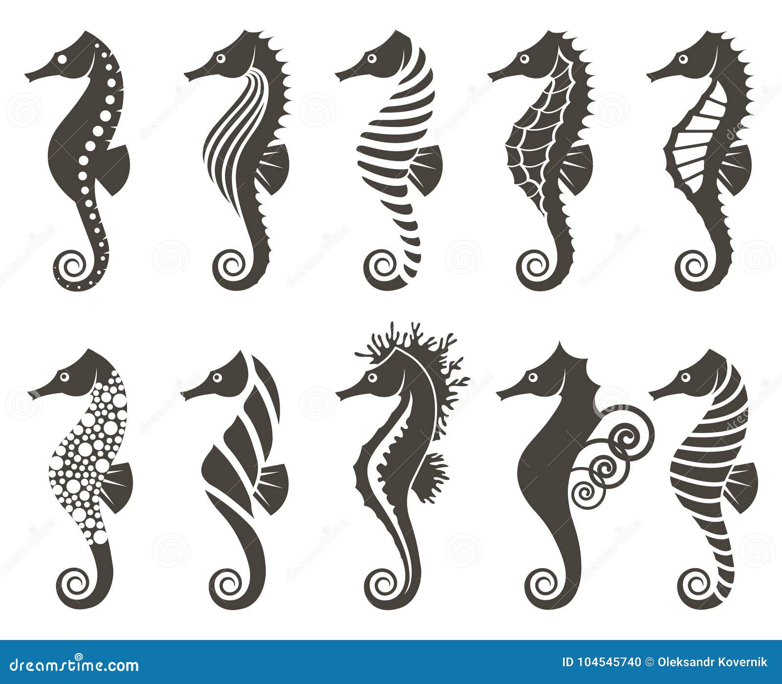 set of seahorse