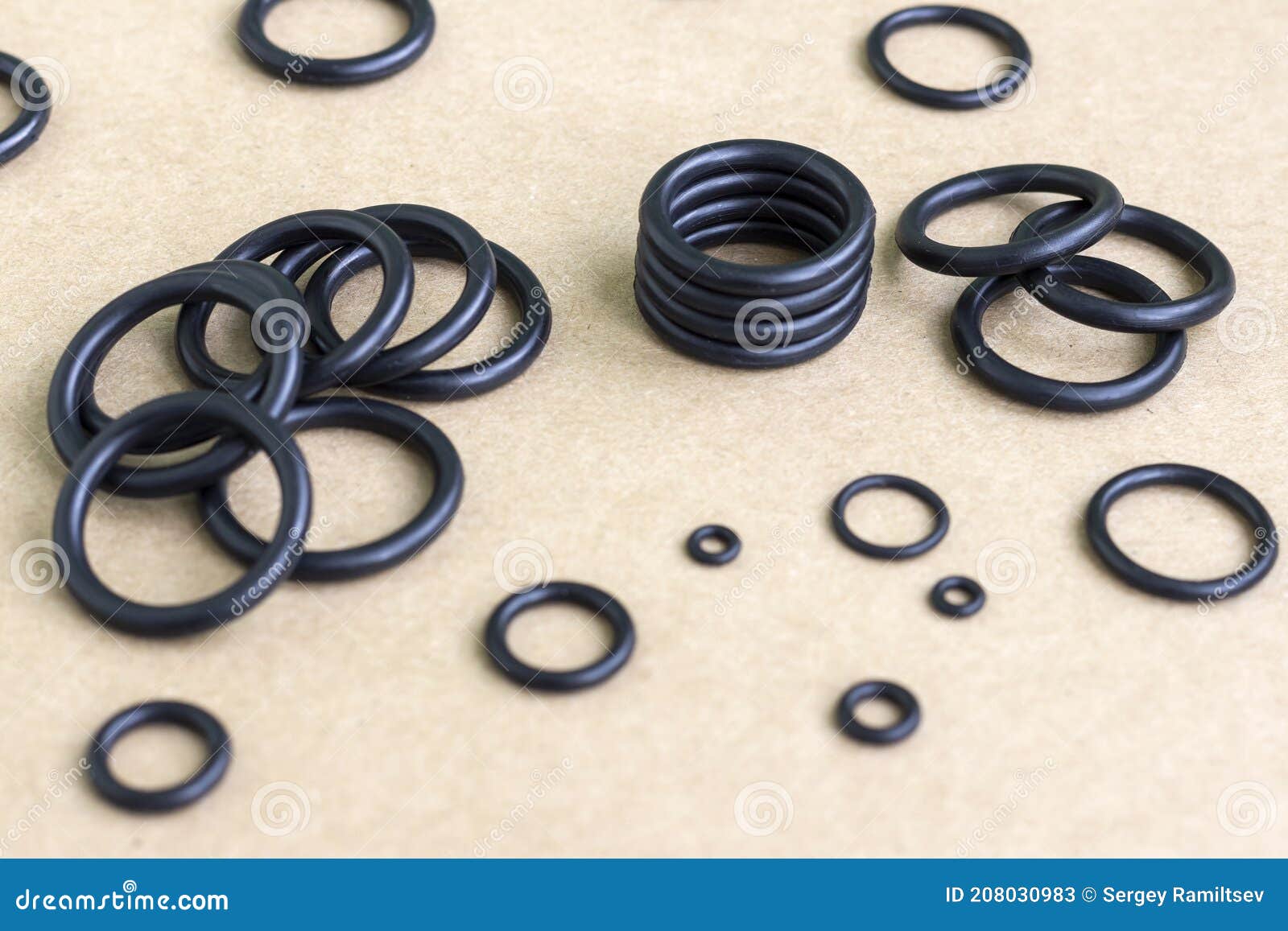 A set of sealing gaskets stock image. Image of industrial 208030983