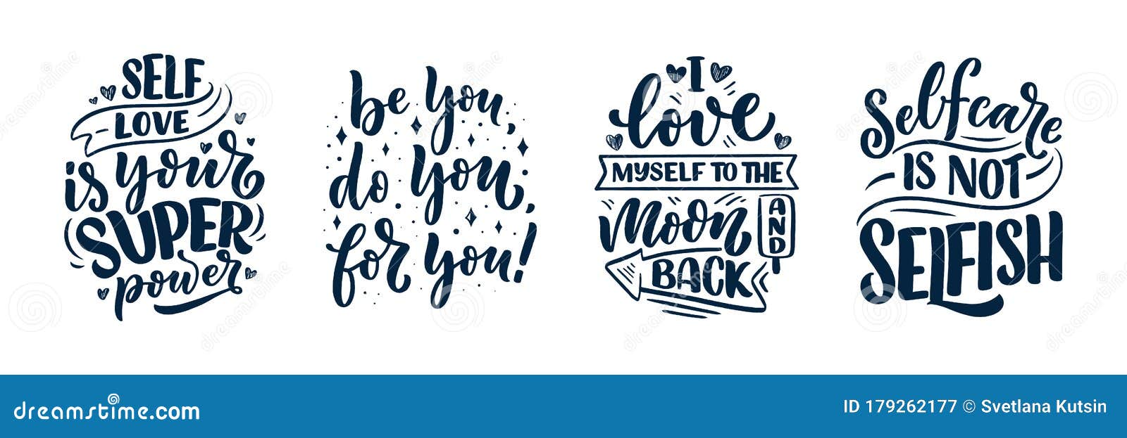 Premium Vector  Love your body lettering phrase positive quote