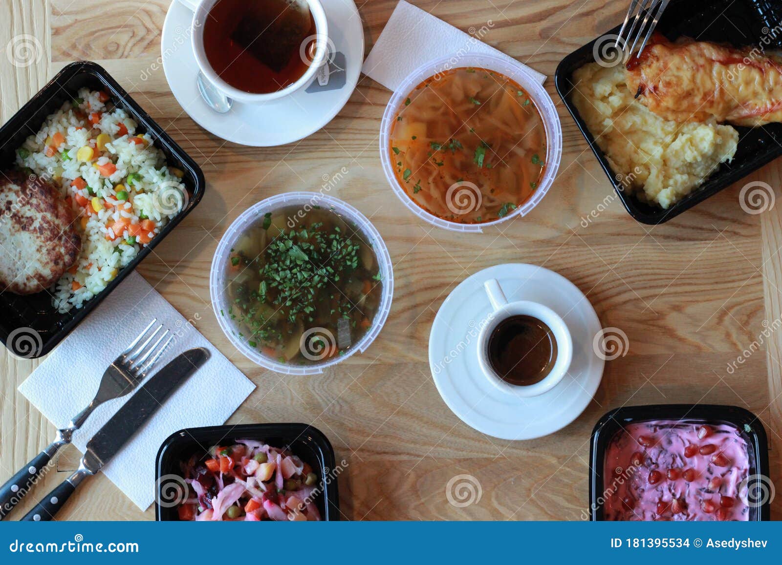 Set of serving dishes stock photo. Image of plate, gourmet 181395534